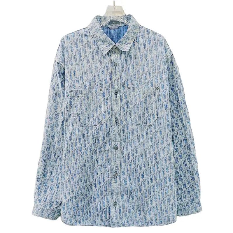 Dior Dior Light Blue Cotton Women's Shirt 0089 Size M / US 6-8 / IT 42-44 - 1 Thumbnail