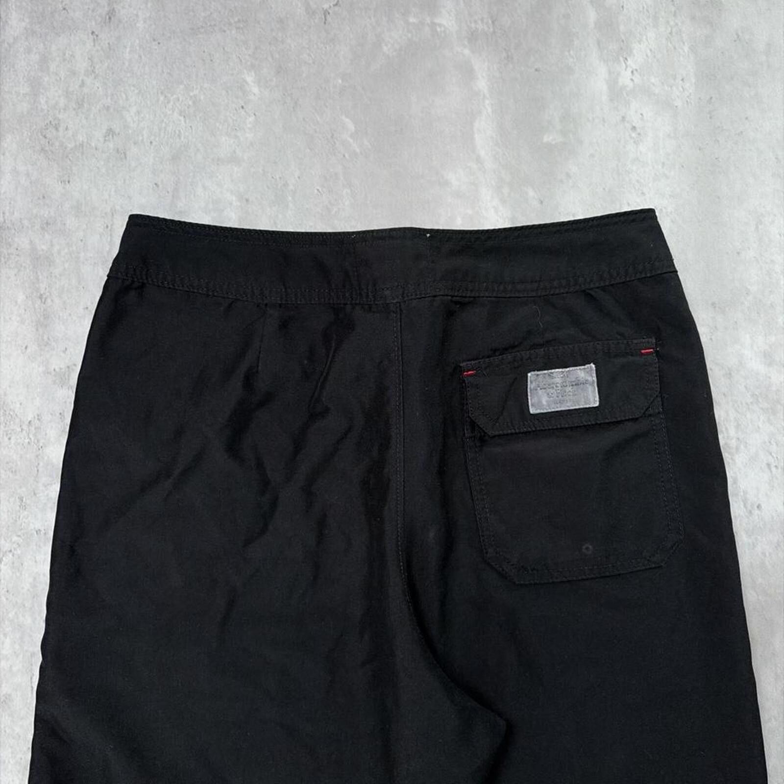Abercrombie & Fitch Y2K Black Abercrombie & Fitch Grunge Surf Baggy Board Shorts Size US 32 / EU 48 - 4 Thumbnail