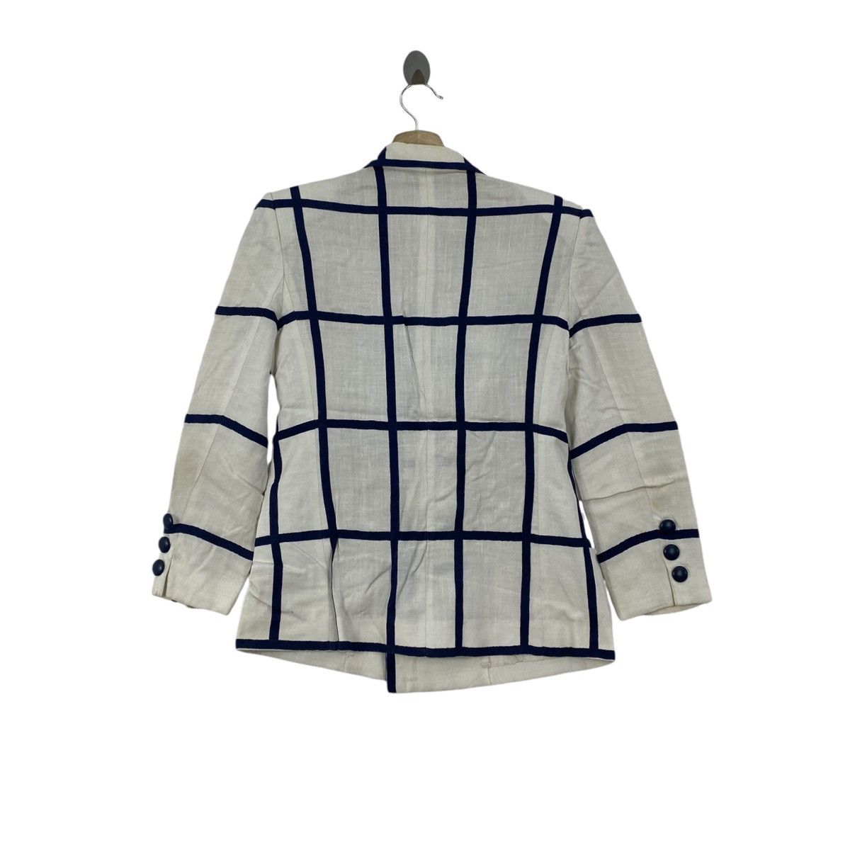 Japanese Brand KEIJI TUKADA Japanese Fashion Designer Check Tartan Blazer Size S / US 4 / IT 40 - 3 Thumbnail