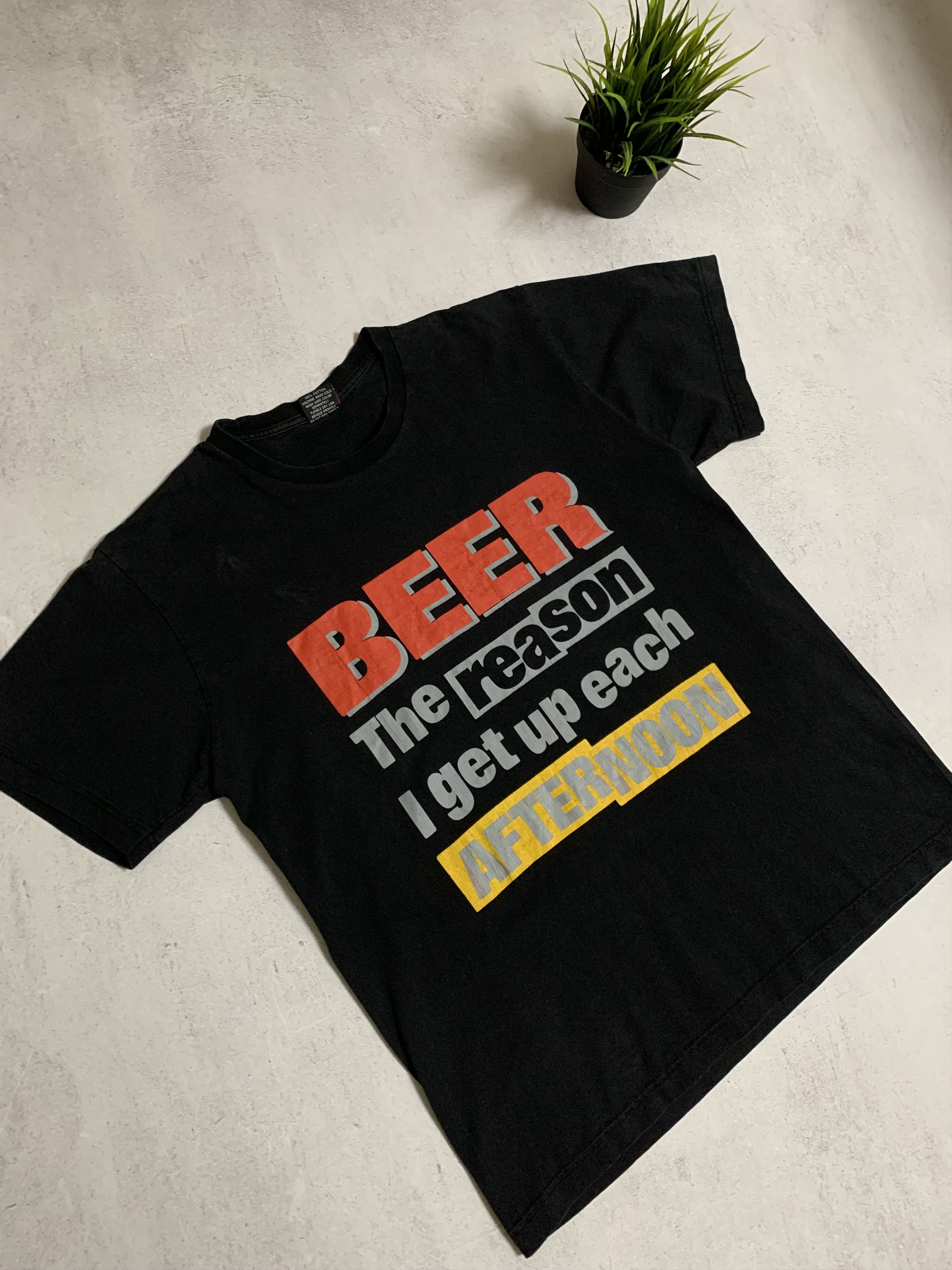 Vintage Vintage Beer T Shirt Tee Humor Baggy Big Logo Crazy 90s Size US L / EU 52-54 / 3 - 2 Thumbnail