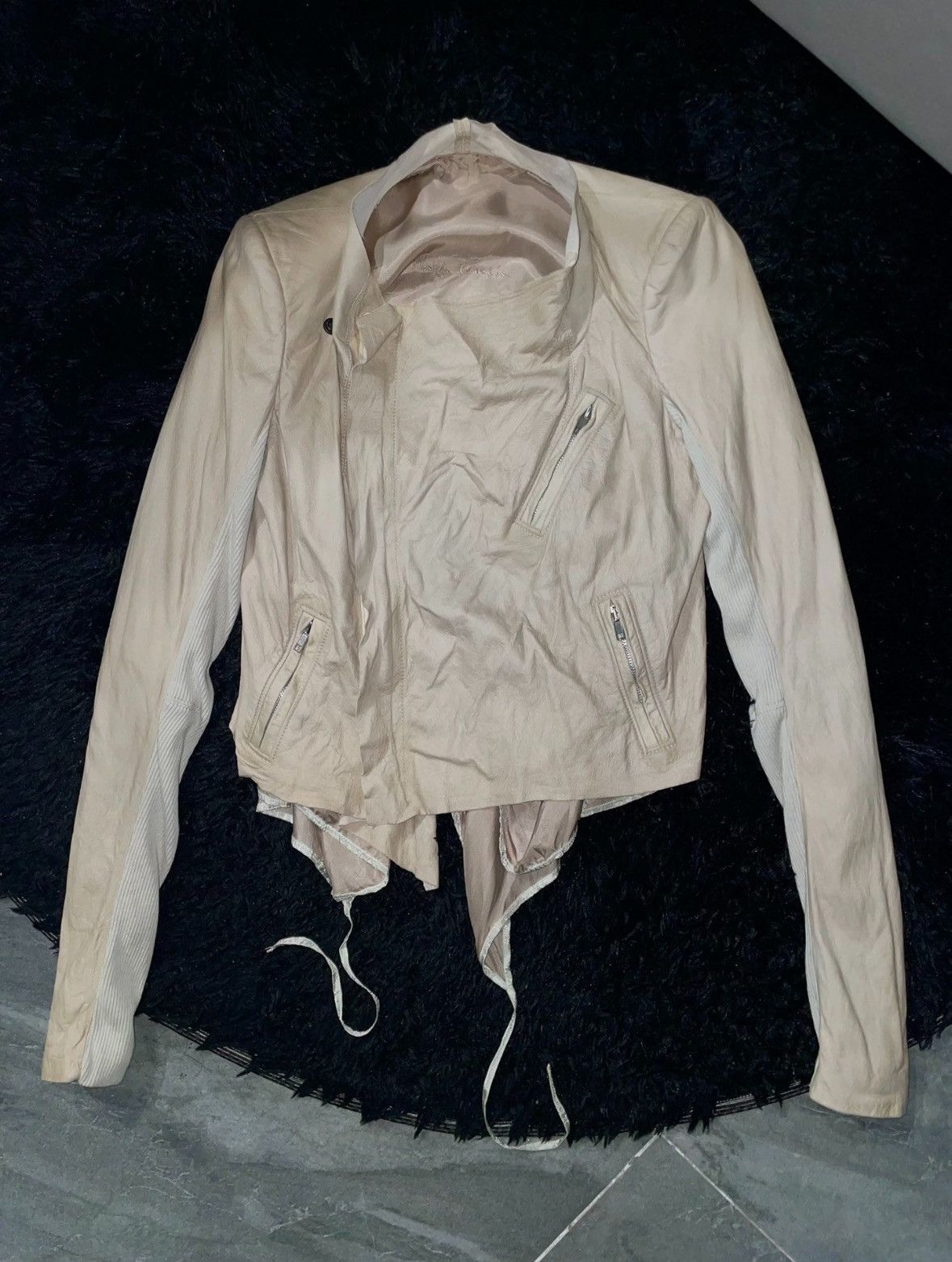 Rick Owens Rick Owen’s olmar n mirta leather jacket Size US S / EU 44-46 / 1 - 1 Thumbnail