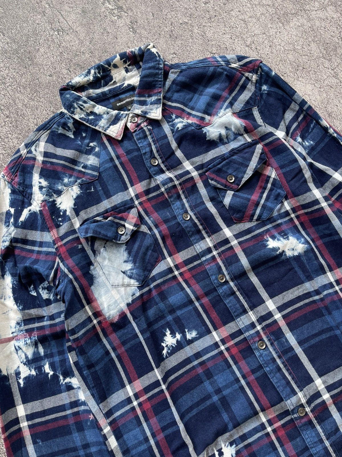 semanticdesign Semanticdesign Bleached plaid shirt Size US L / EU 52-54 / 3 - 2 Thumbnail