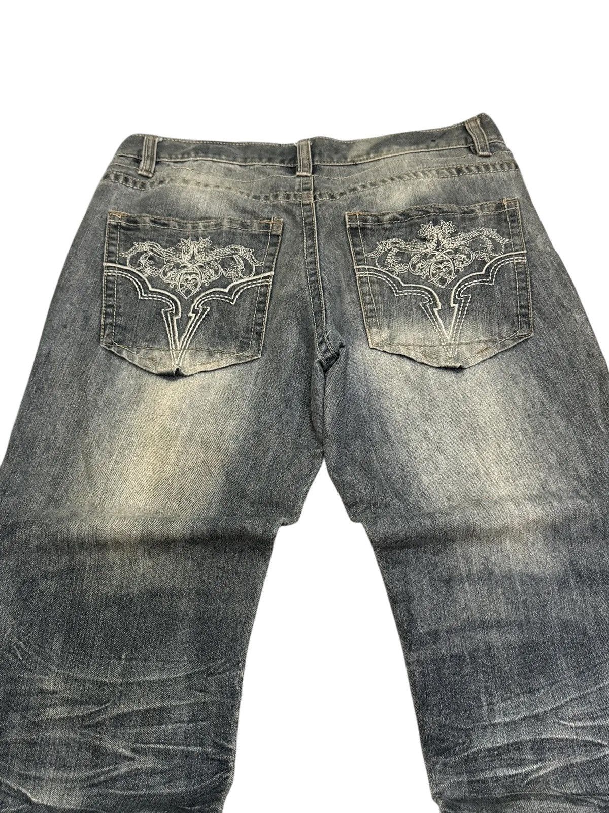 Avirex CRAZY AVIREX BAGGY STONE WASH CLAW MARK DENIM Size US 34 / EU 50 - 8 Thumbnail