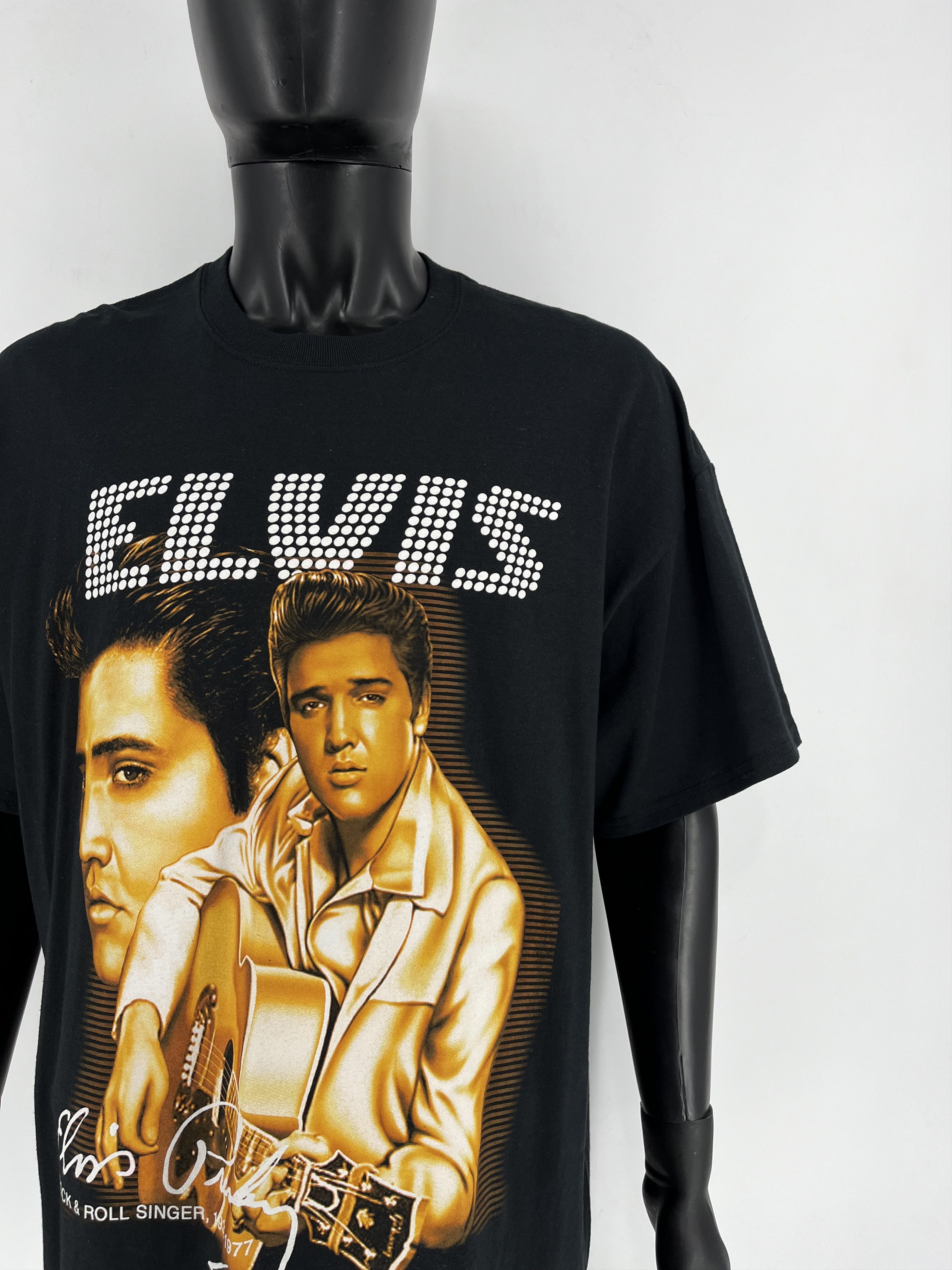 Band Tees × Vintage Vintage 90S Elvis Presley Tee Streetwear Fashion TOUR BAND Size US XXL / EU 58 / 5 - 7 Thumbnail