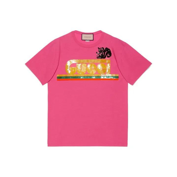 Gucci Gucci Logo Embroidered Short Sleeve T-shirt-2507 Size L / US 10 / IT 46 - 5 Thumbnail