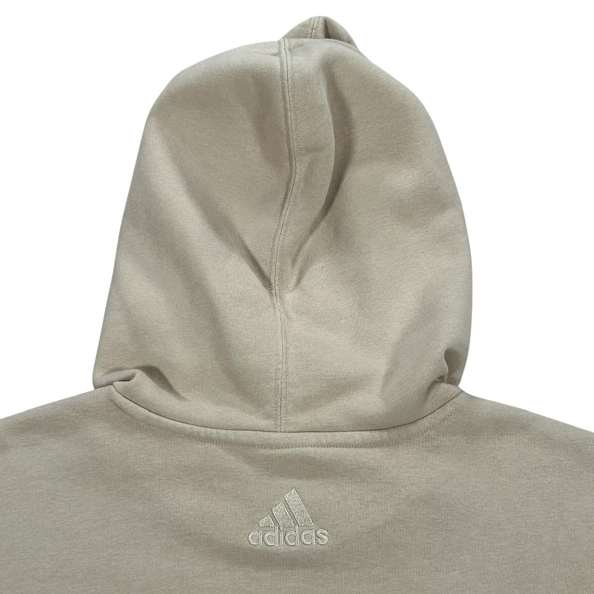 Adidas Mens Adidas Beige Green White Classic Logo Hoodie Sweatshirt Size US XL / EU 56 / 4 - 5 Thumbnail