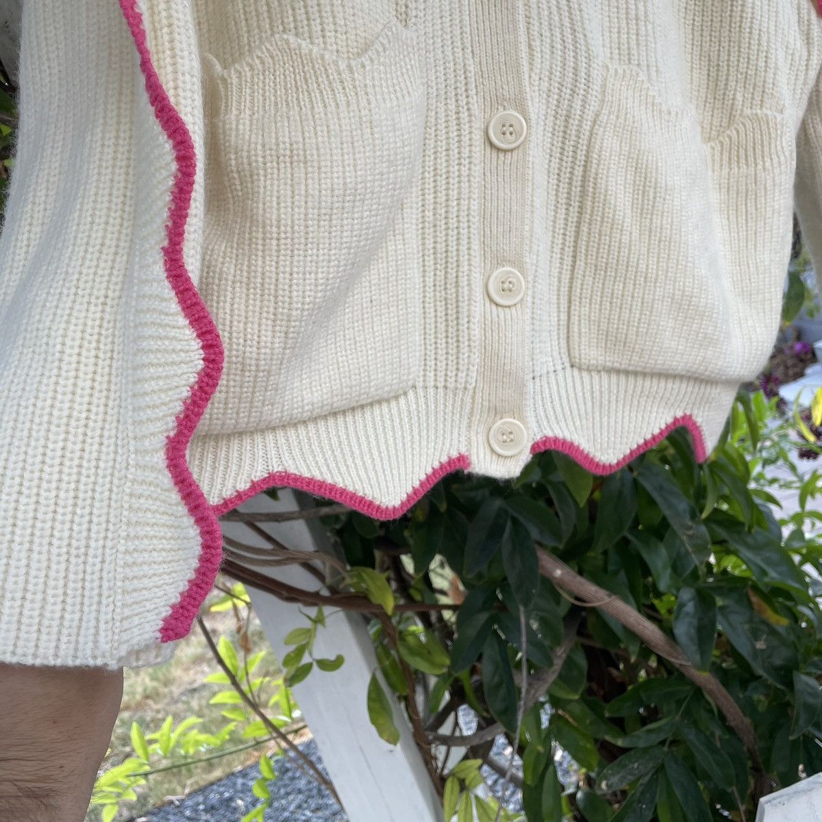 Other Hand Knit Cropped Crotchet Cardigan Shirt Boxy Bowling Size US L / EU 52-54 / 3 - 7 Thumbnail