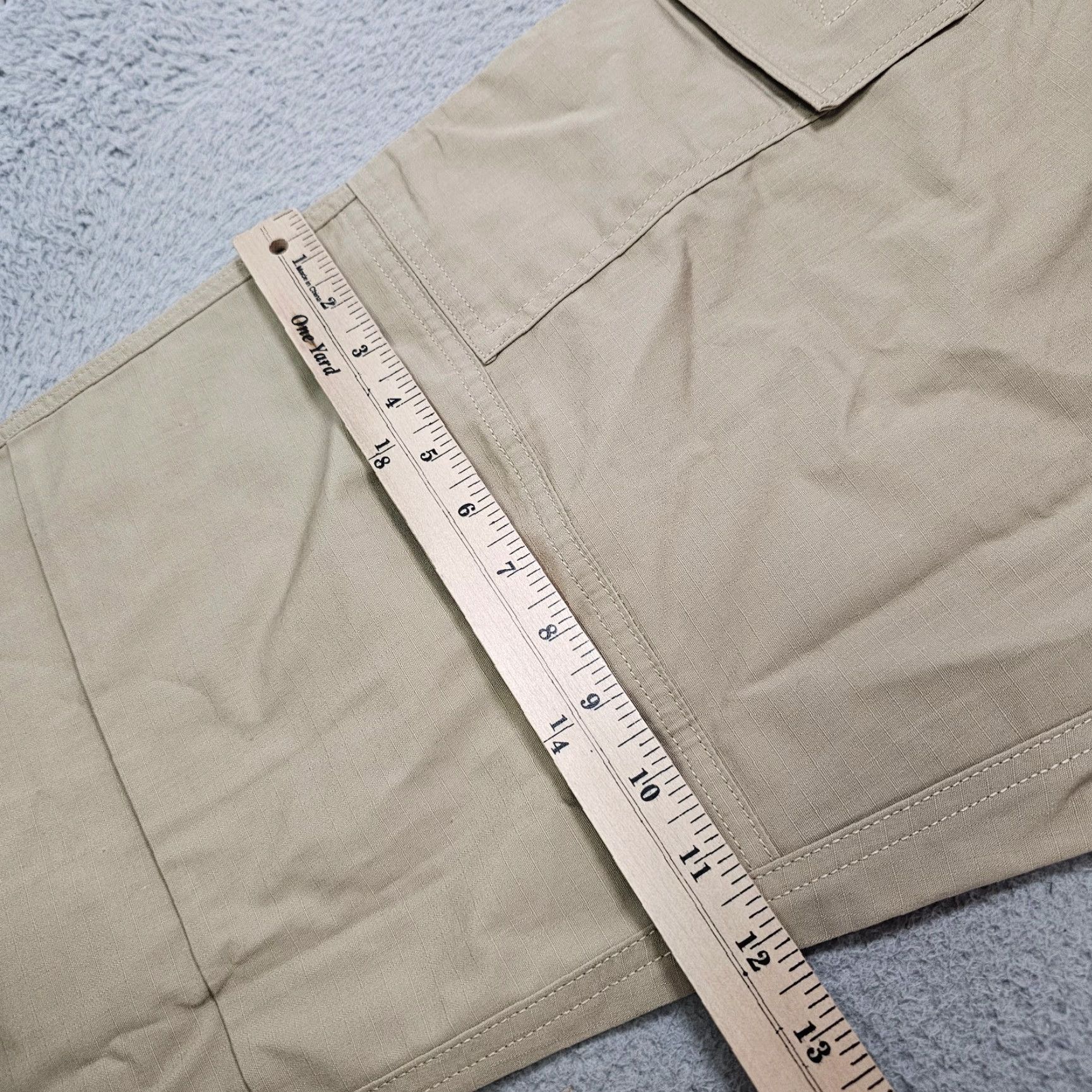 Vintage LA Police Gear Core Cargo Pants Mens 42x34 Khaki Ripstop BTP9001 Cargo Pants Regular Khaki Army Shirt? Size US 42 / EU 58 - 6 Thumbnail