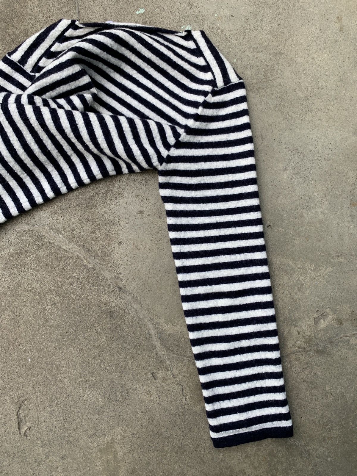 Comme des Garcons Archive Comme des Garcons Striped Wool Crop Sweater Size M / US 6-8 / IT 42-44 - 21 Thumbnail