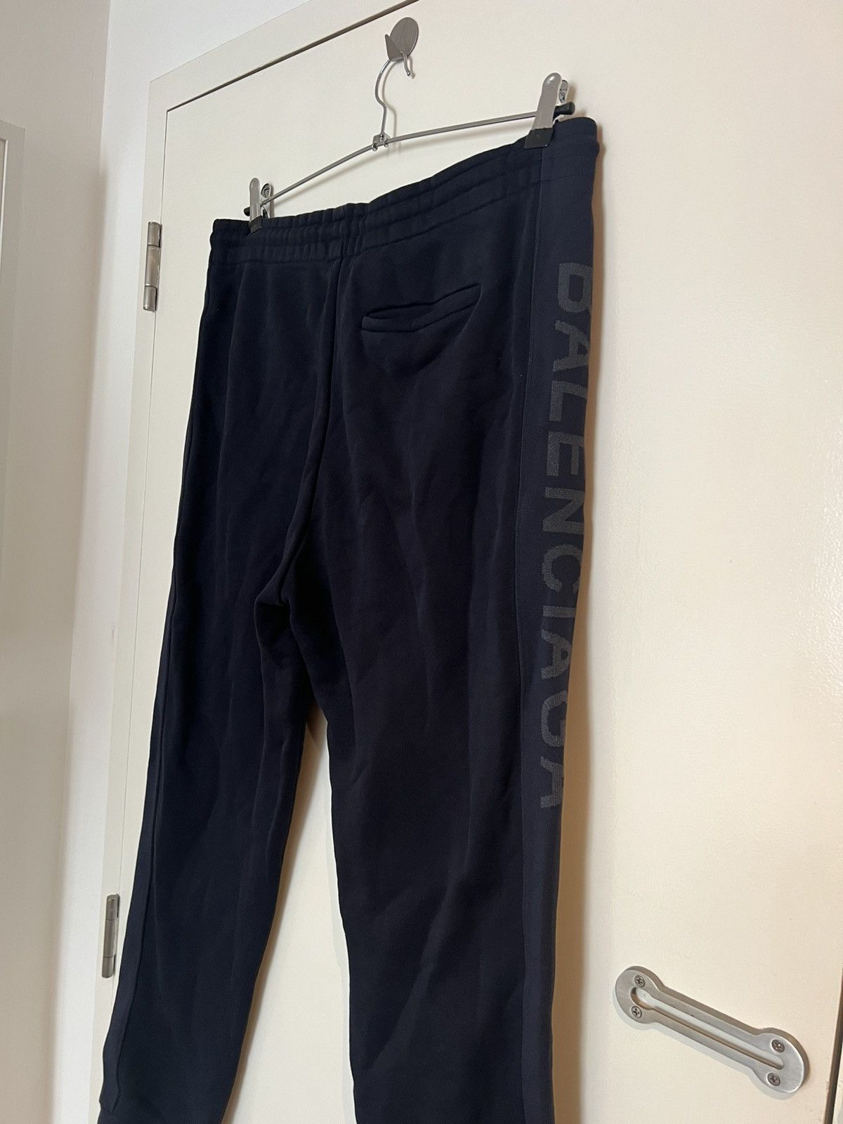 Balenciaga Balenciaga Spellout Side Adjustable Waist Jogger Navy L Size US 39 - 7 Thumbnail