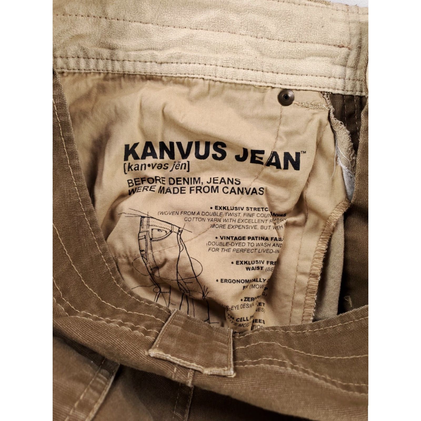 Vintage VINTAGE Kuhl Kanvus Jeans Brown Mens Pants 32 x 30 32 x 29 Actual Inseam 29 Chino Patina Dye Mens Size US 32 / EU 48 - 4 Thumbnail