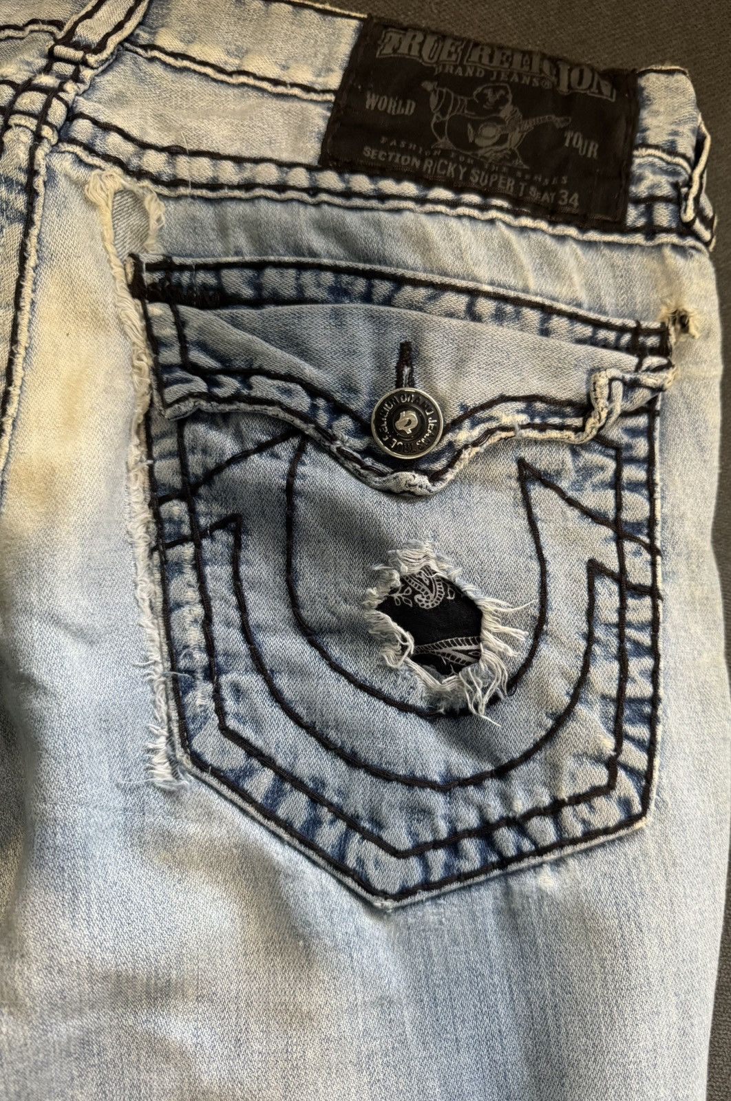 True Religion True Religion Ricky Super T Size US 34 / EU 50 - 2 Thumbnail