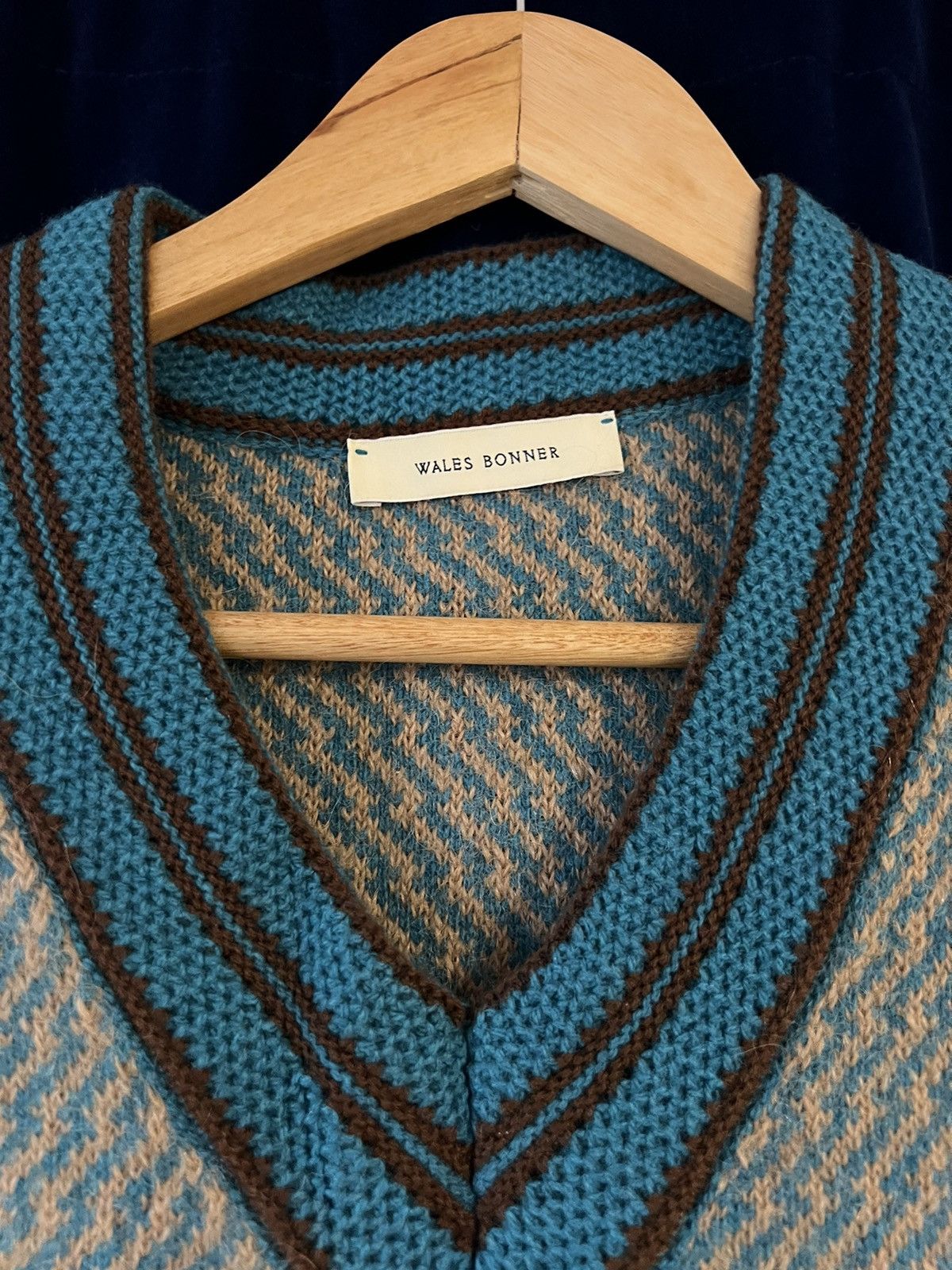 Wales Bonner Wales Bonner Chorus Jacquard Sweater Vest | Grailed
