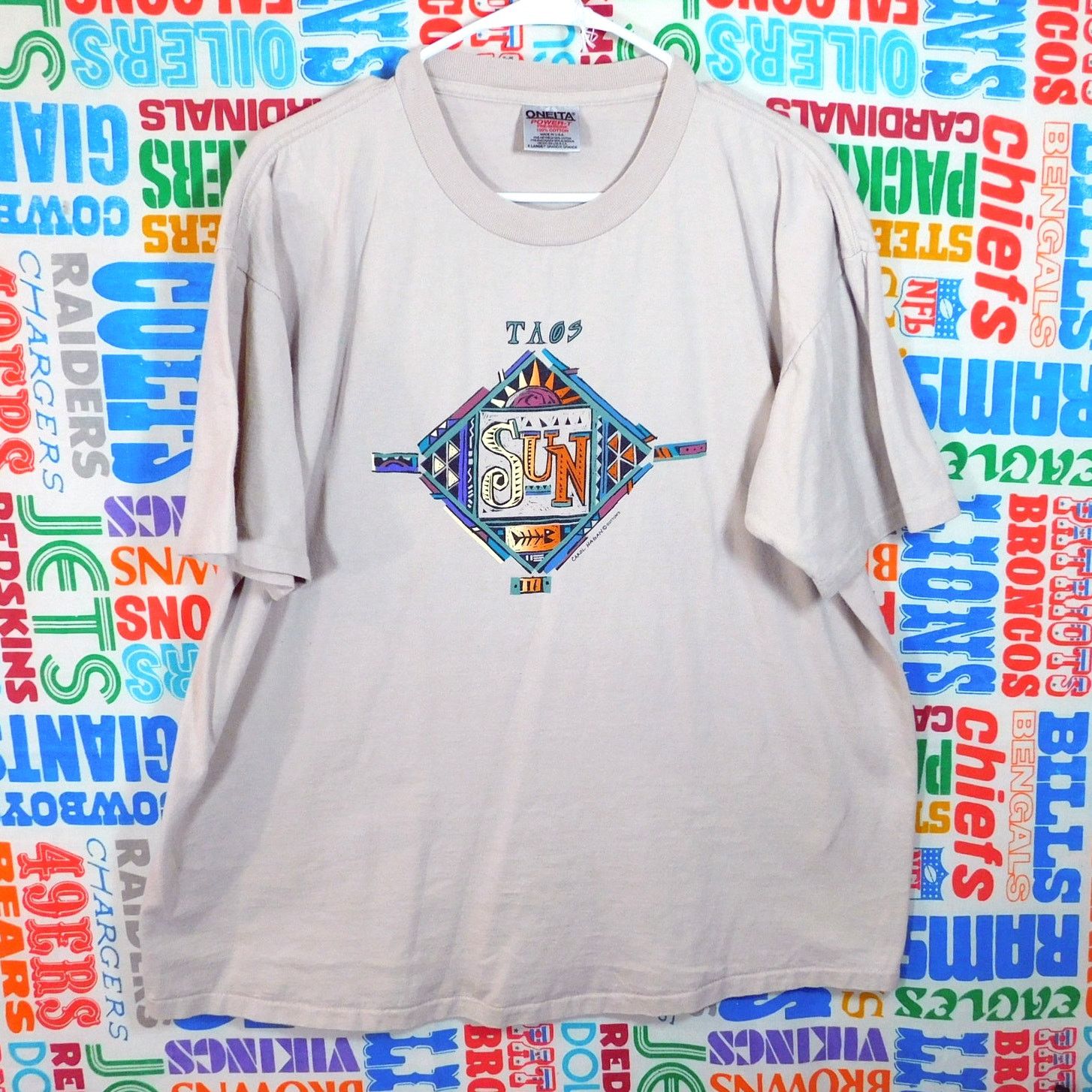 Hanes Vintage 90s Taos New Mexico T Shirt Size XL Sun Carol Hagan Size US XL / EU 56 / 4 - 1 Thumbnail