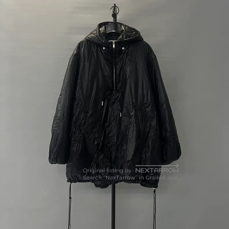 Saint Laurent Paris Saint Laurent Paris Black Hooded Cotton Coat Size XS / US 0-2 / IT 36-38 - 1 Thumbnail
