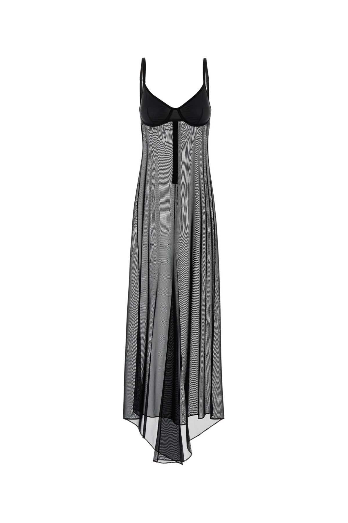 Balenciaga Black Stretch Tulle Naked Dress Size S / US 4 / IT 40 - 1 Thumbnail