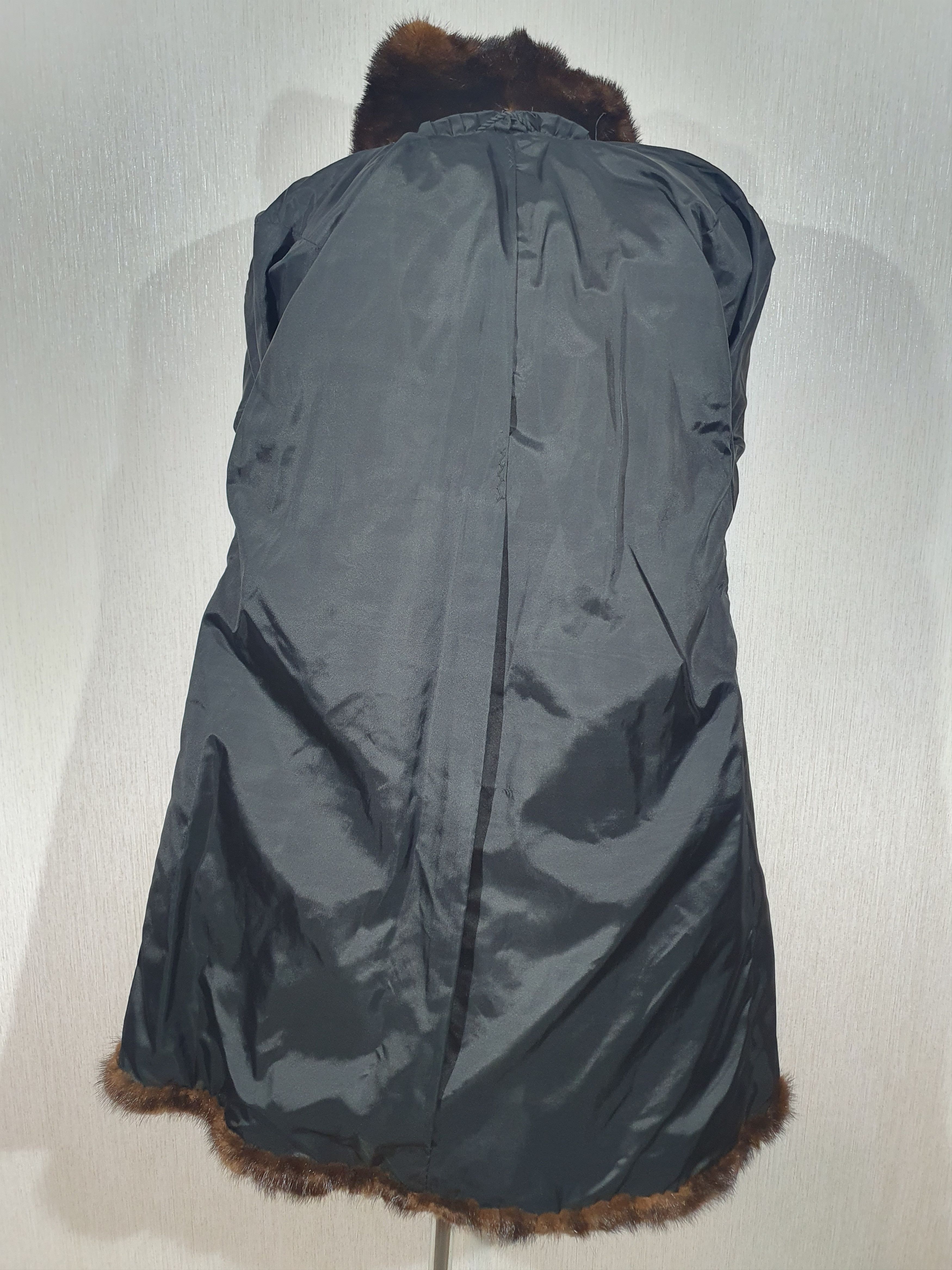 Other Stylish brown women's mink fur coat. Size L / US 10 / IT 46 - 6 Thumbnail