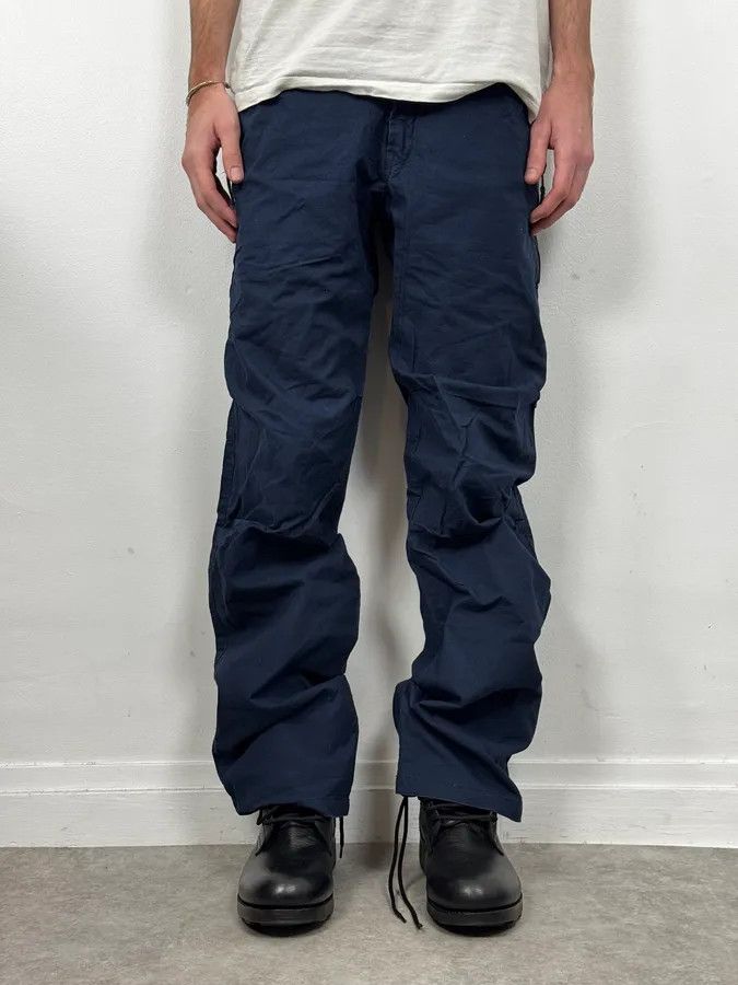 Marithe + Francois Girbaud 2000s Marithé + François Girbaud Navy Cozy Pants Size US 32 / EU 48 - 1 Thumbnail