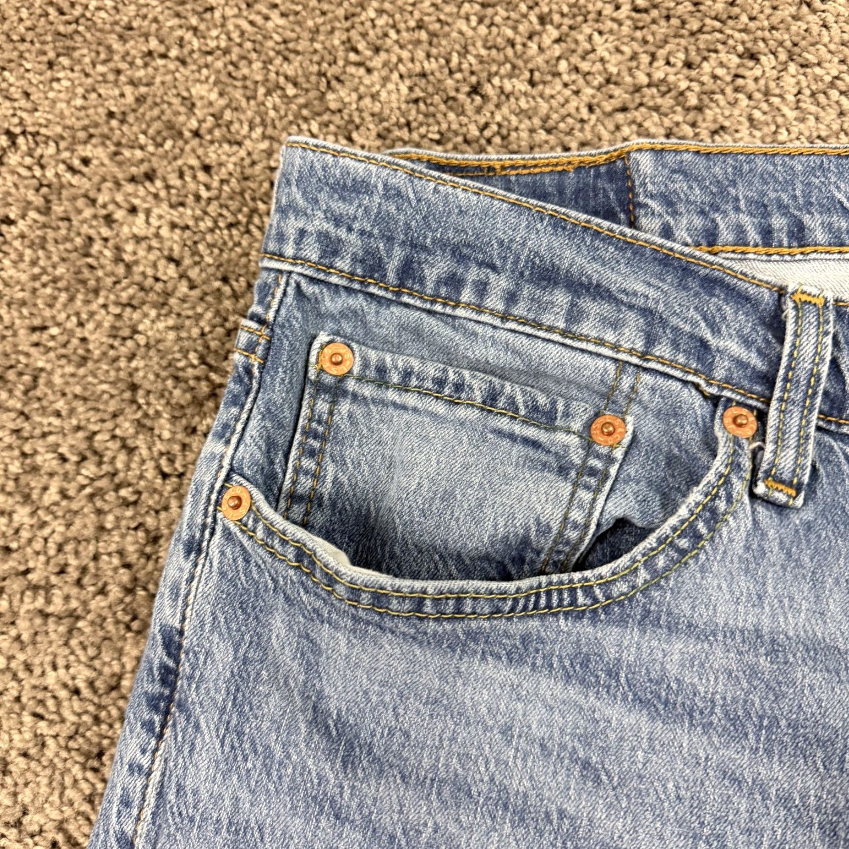 Levi's Levis 559 Jeans Mens 34 Straight Leg Relaxed Fit Medium Wash Denim 100% Cotton Size US 32 / EU 48 - 3 Thumbnail