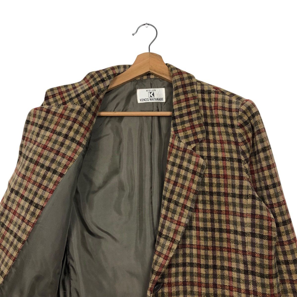 Japanese Brand 📌Vintage Chore Jacket Kenzo Watanabe Tartan Design Size US M / EU 48-50 / 2 - 13 Thumbnail