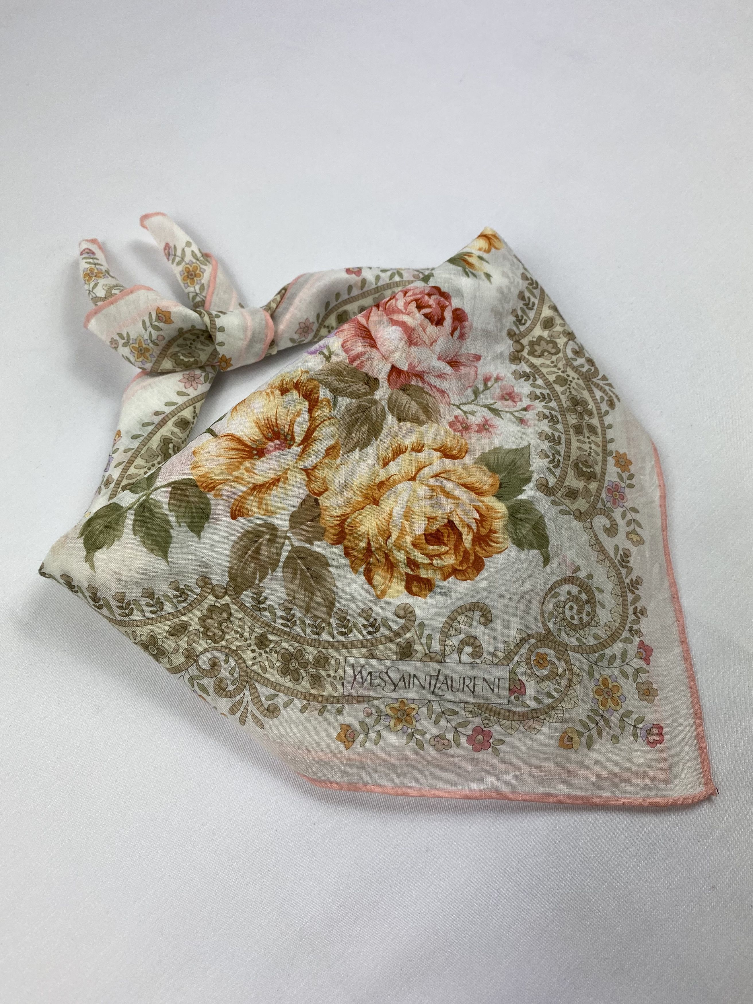 Yves Saint Laurent Yves Saint Laurent Handkerchief / Bandana / Neckerchief Size ONE SIZE - 1 Thumbnail