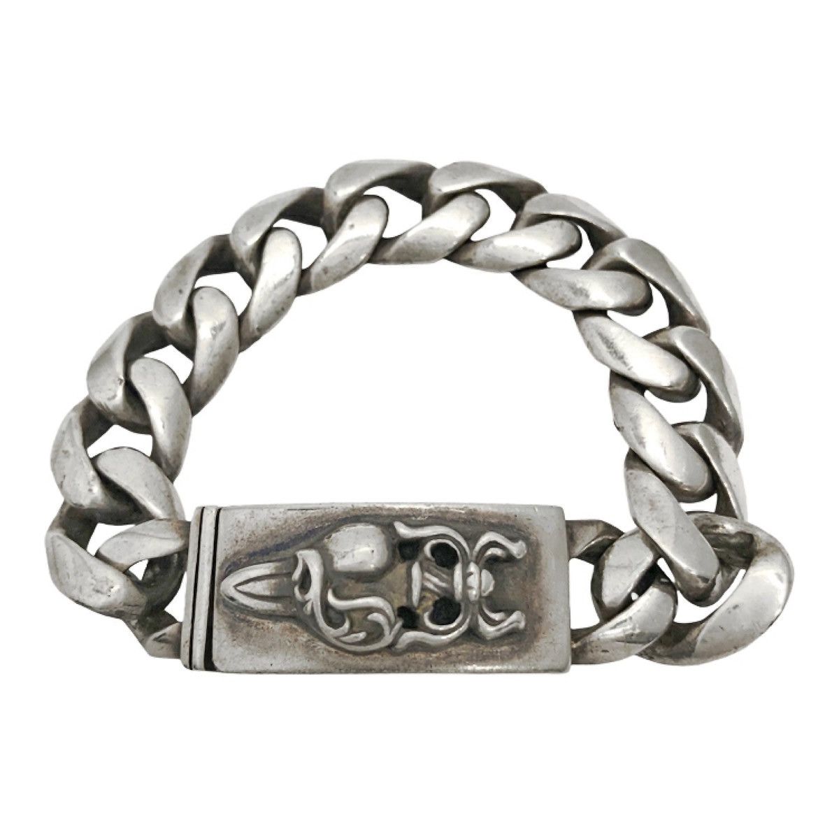 Chrome Hearts 12link Chrome Hearts Dagger Heart ID Classic Bracelet Size ONE SIZE - 1 Thumbnail