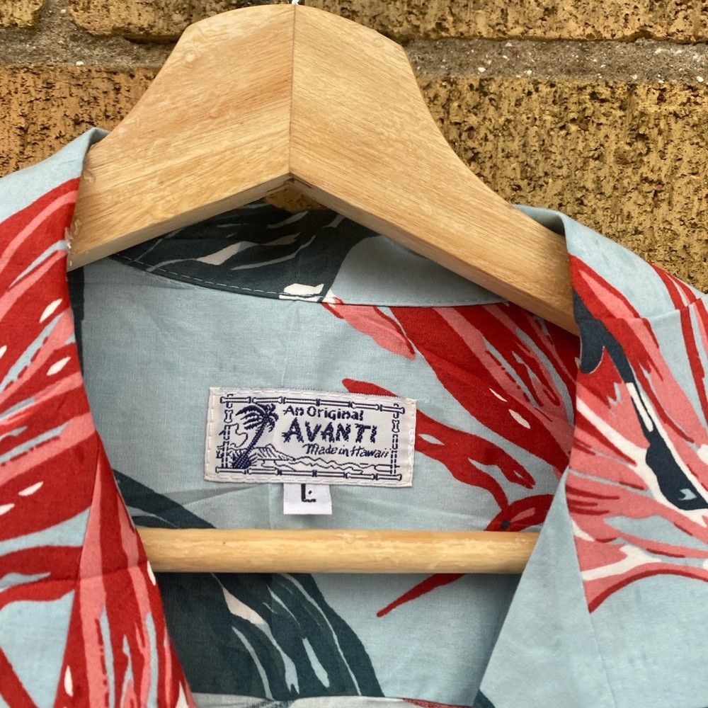 Japanese Brand × Vintage Vintage 90s Avanti Hawaiian Floral Button Up Shirt Large Bl Size US L / EU 52-54 / 3 - 4 Thumbnail