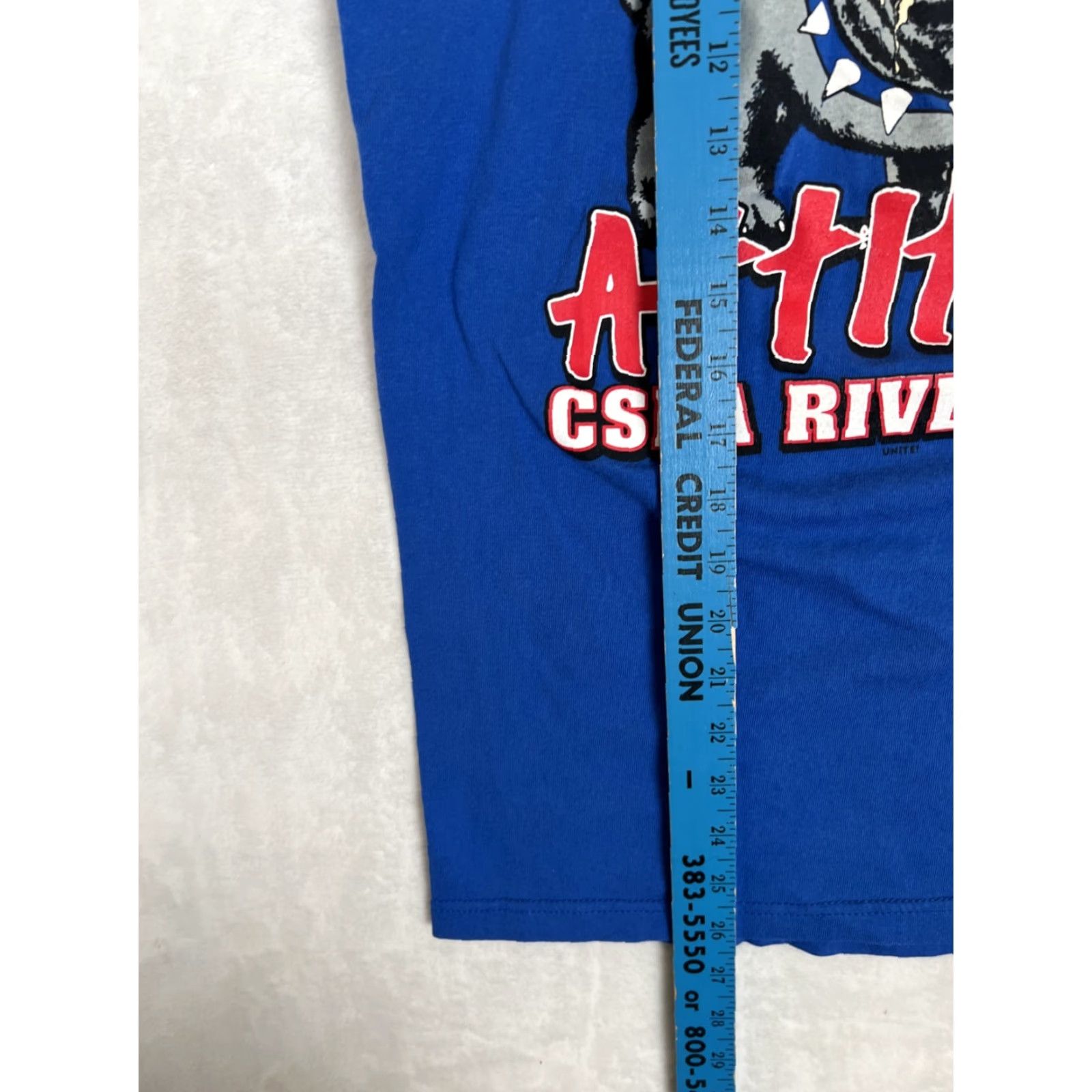 Vintage VINTAGE Union Line T-Shirt Men Blue Cotton Short Sleeve Crew Neck Dog School River Dogs California CSEA Y2K 1990s Size Medium Size US L / EU 52-54 / 3 - 6 Thumbnail