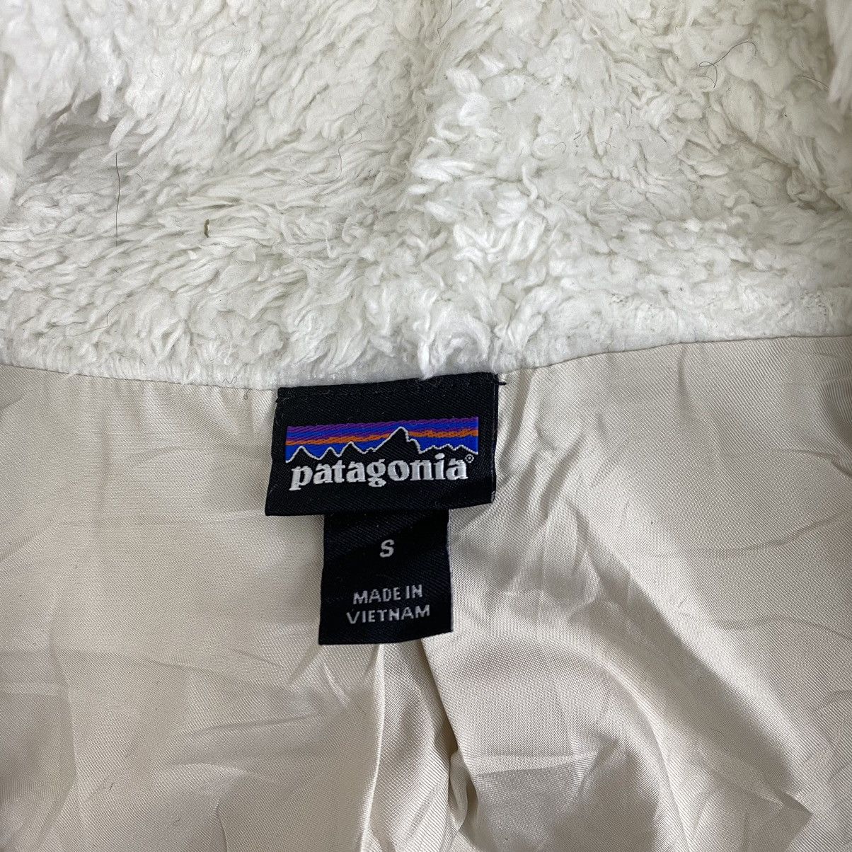 Patagonia × Vintage Vintage PATAGONIA USA Deep Pile Sherpa White Fleece Sweater Size US S / EU 44-46 / 1 - 3 Thumbnail