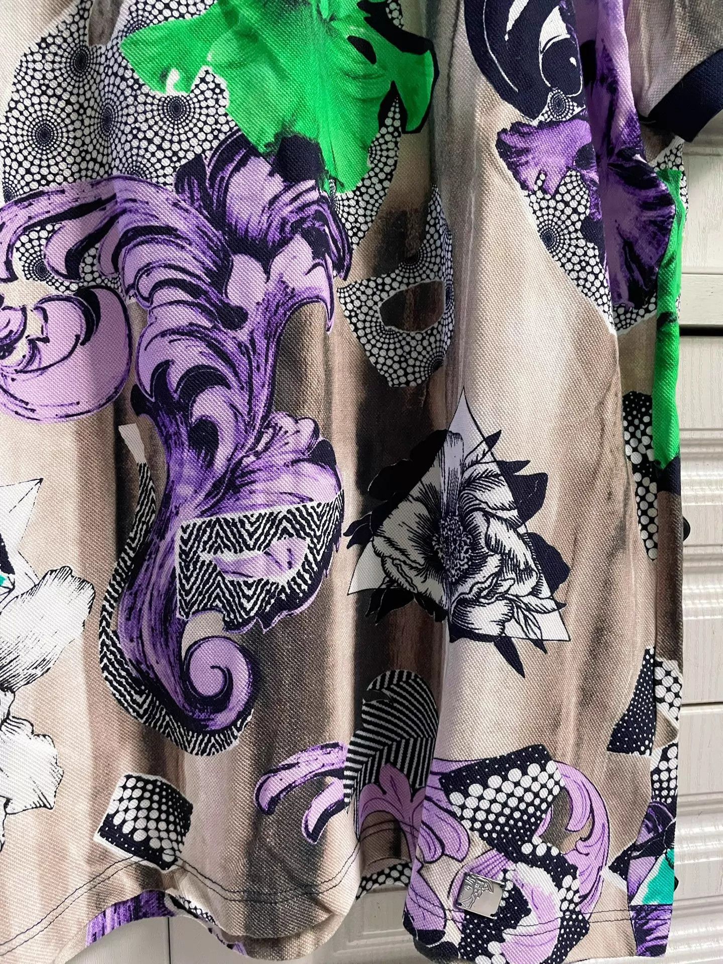Versace Versace Floral Runway Limited 2XL Polo Shirt Size US XXL / EU 58 / 5 - 6 Thumbnail