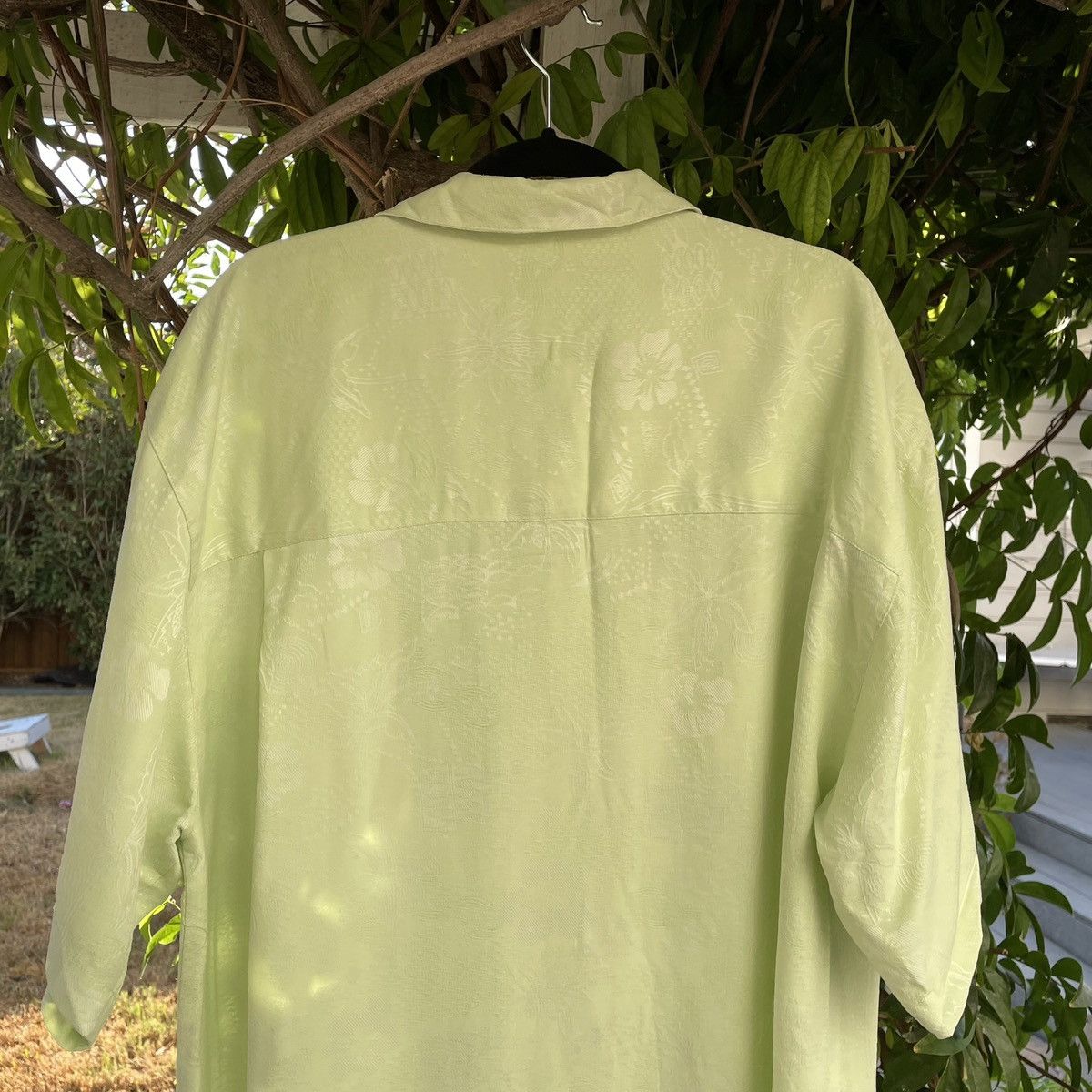 Vintage Vintage Silk Cropped Camp Collar Shirt Bowling Boxy Size US XL / EU 56 / 4 - 5 Thumbnail