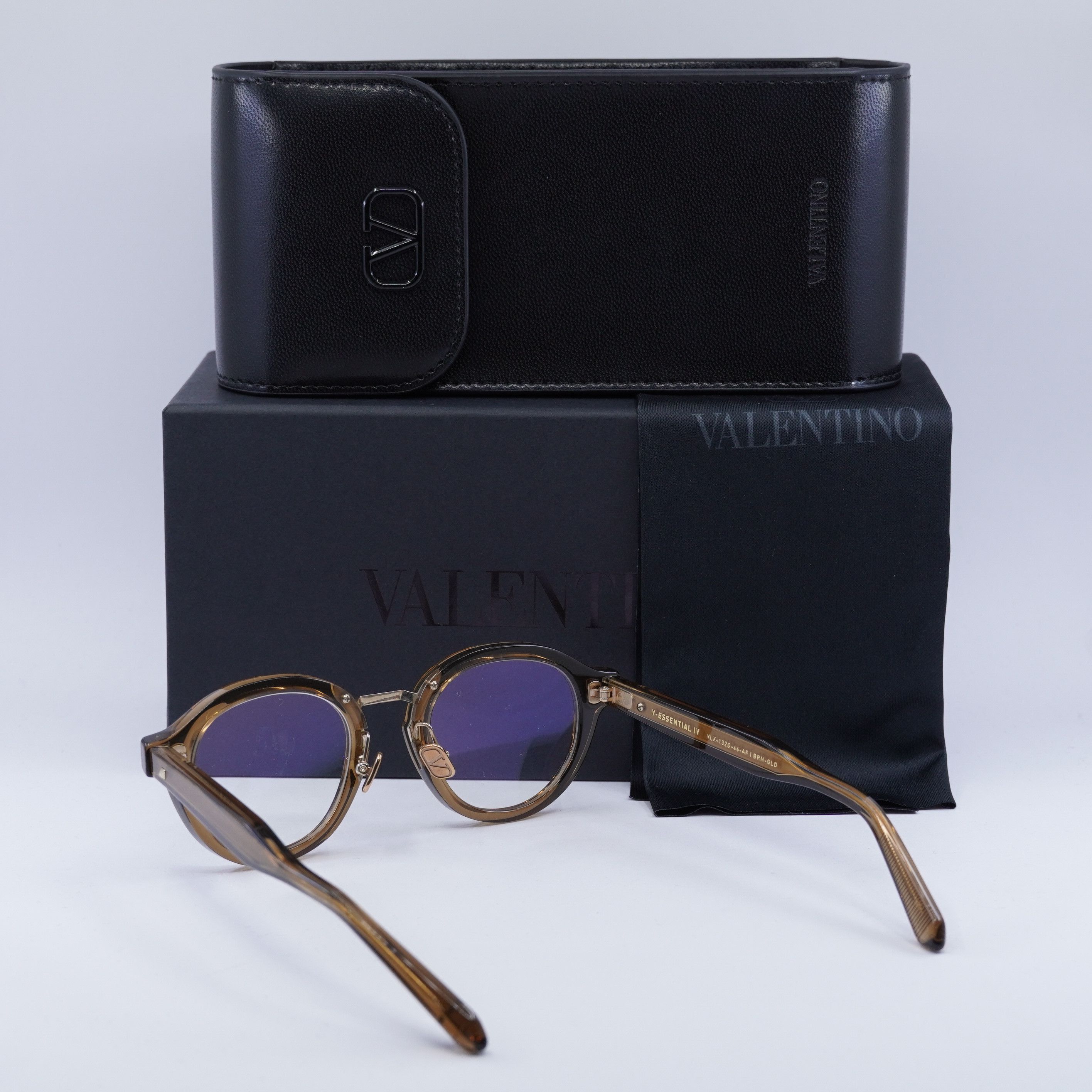 Valentino Valentino V-ESSENTIAL-IV VLX-132D AF Eyeglasses Brown 46mm Size ONE SIZE - 10 Thumbnail
