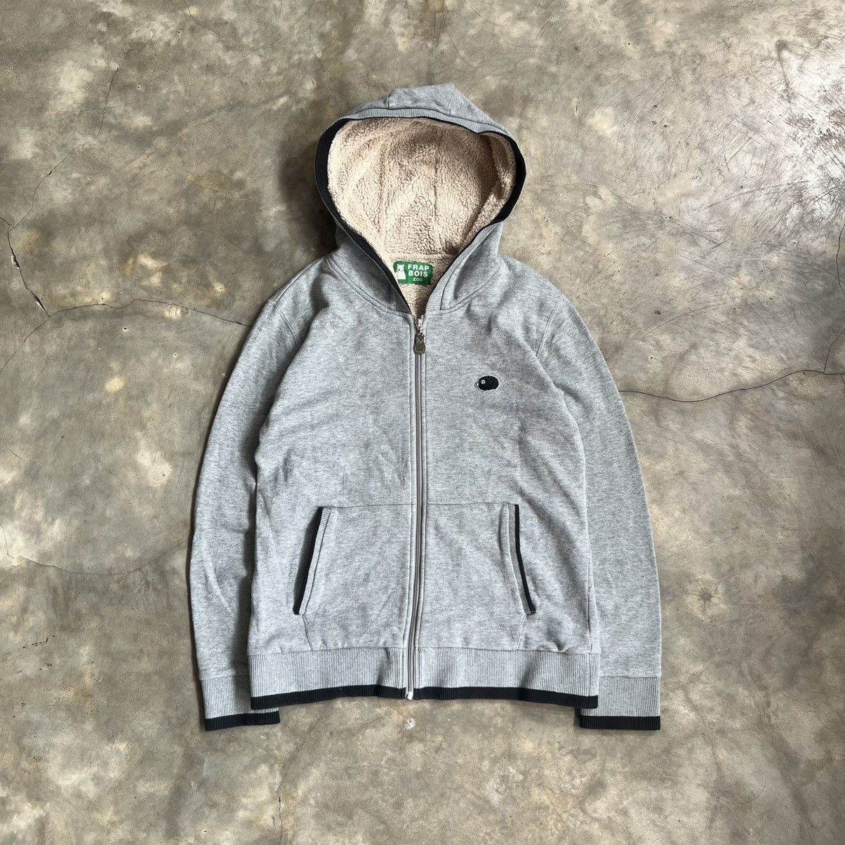 Issey Miyake Frabois Zoo Angel Blue Style Sherpa Zip up Hoodie Size US M / EU 48-50 / 2 - 1 Thumbnail