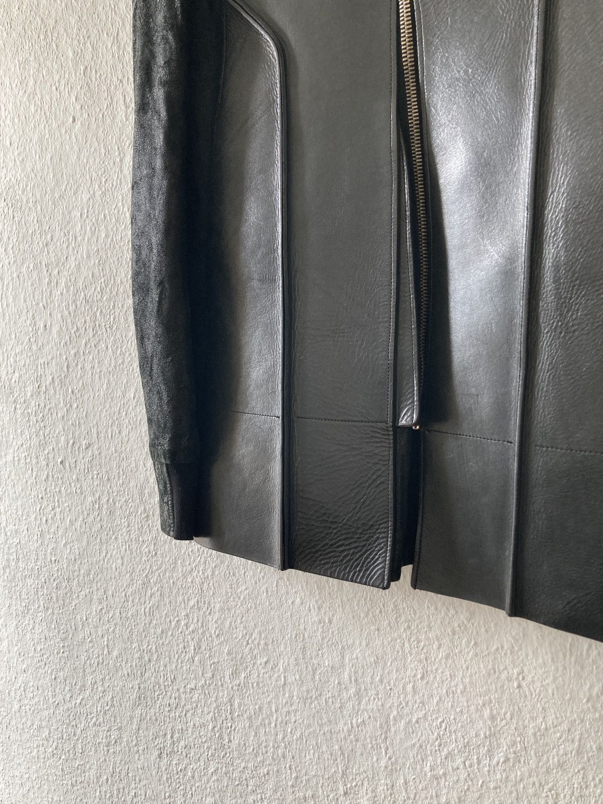 Rick Owens S/S 11 „ANTHEM“ Blistered Lamb Calf Leather Jacket M Size US M / EU 48-50 / 2 - 6 Thumbnail