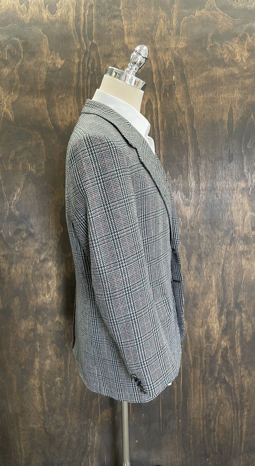 Oxxford Clothes × Vintage Cashmere Check Jacket Size 42R - 3 Thumbnail