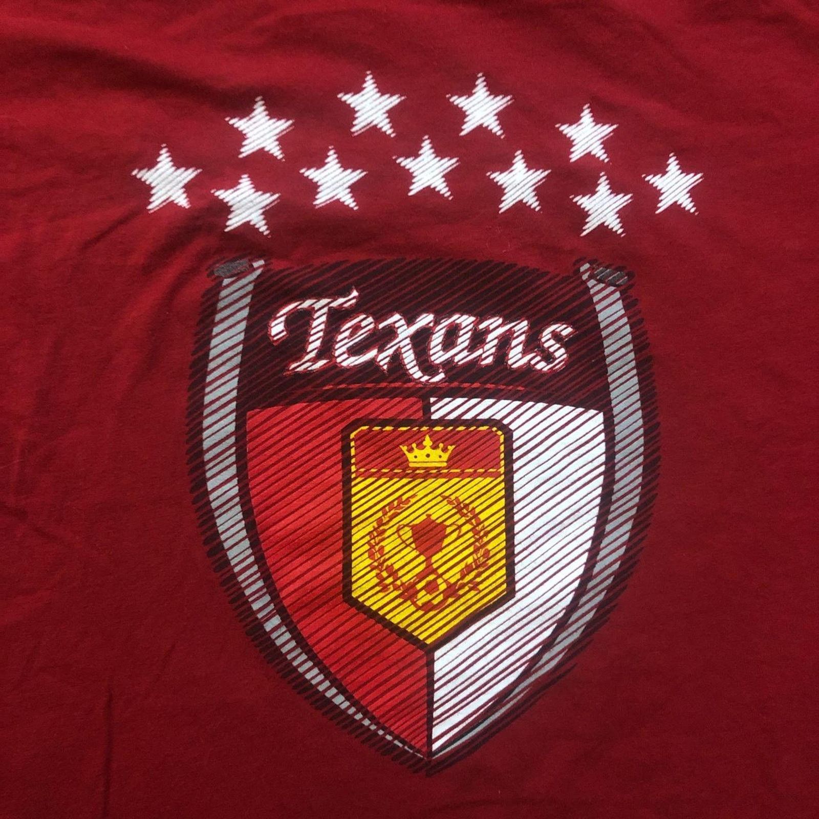 Anvil Men's Texans Soccer Crest Graphic Tee Size US XL / EU 56 / 4 - 4 Thumbnail