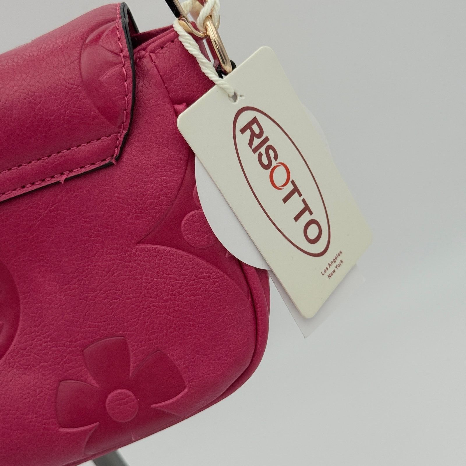Other Risotto Fuchsia Floral Embossed Crossbody & Coin Purse Size ONE SIZE - 4 Thumbnail