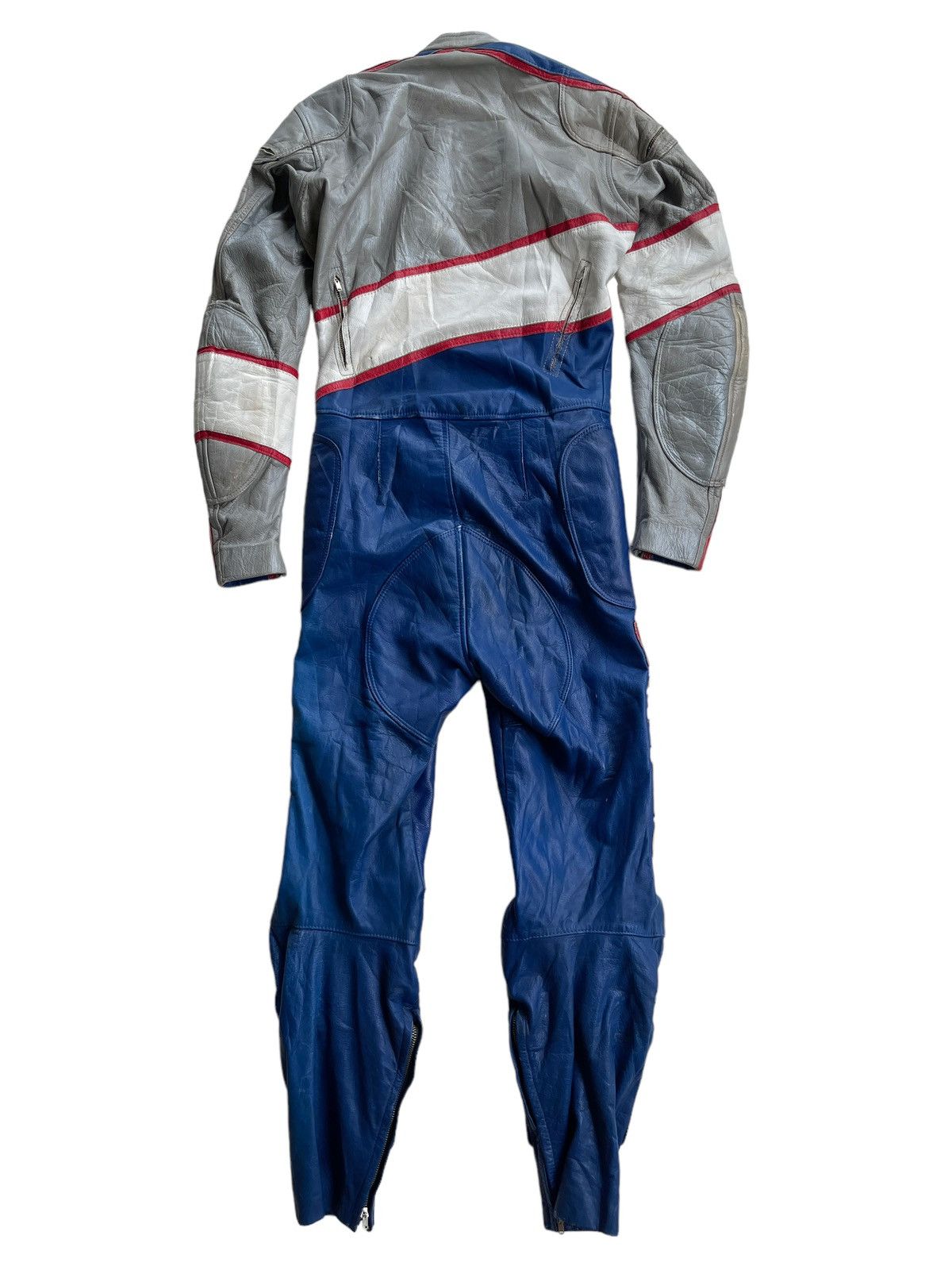 Japanese Brand Vintage 80s Kadoya Leather Racing Suit Size US 28 / EU 44 - 15 Thumbnail
