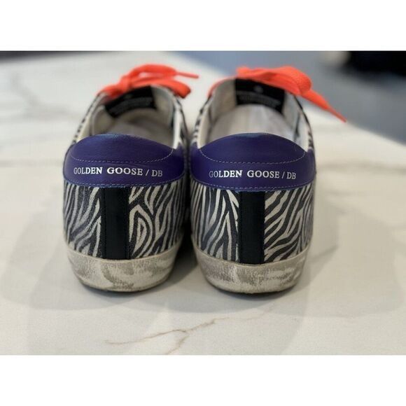 Golden Goose Golden Goose Superstar Zebra-Striped Sneakers Size 38 Size US 8 / IT 38 - 3 Thumbnail