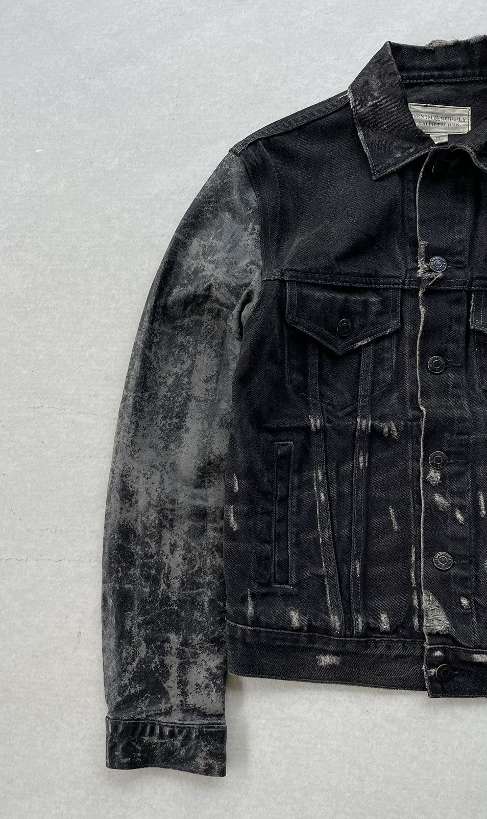 Denim & Supply Ralph Lauren 🔥Vtg Denim & Supply Ralph Lauren Waxed Sleeve Trucker Jacket Size US S / EU 44-46 / 1 - 4 Thumbnail