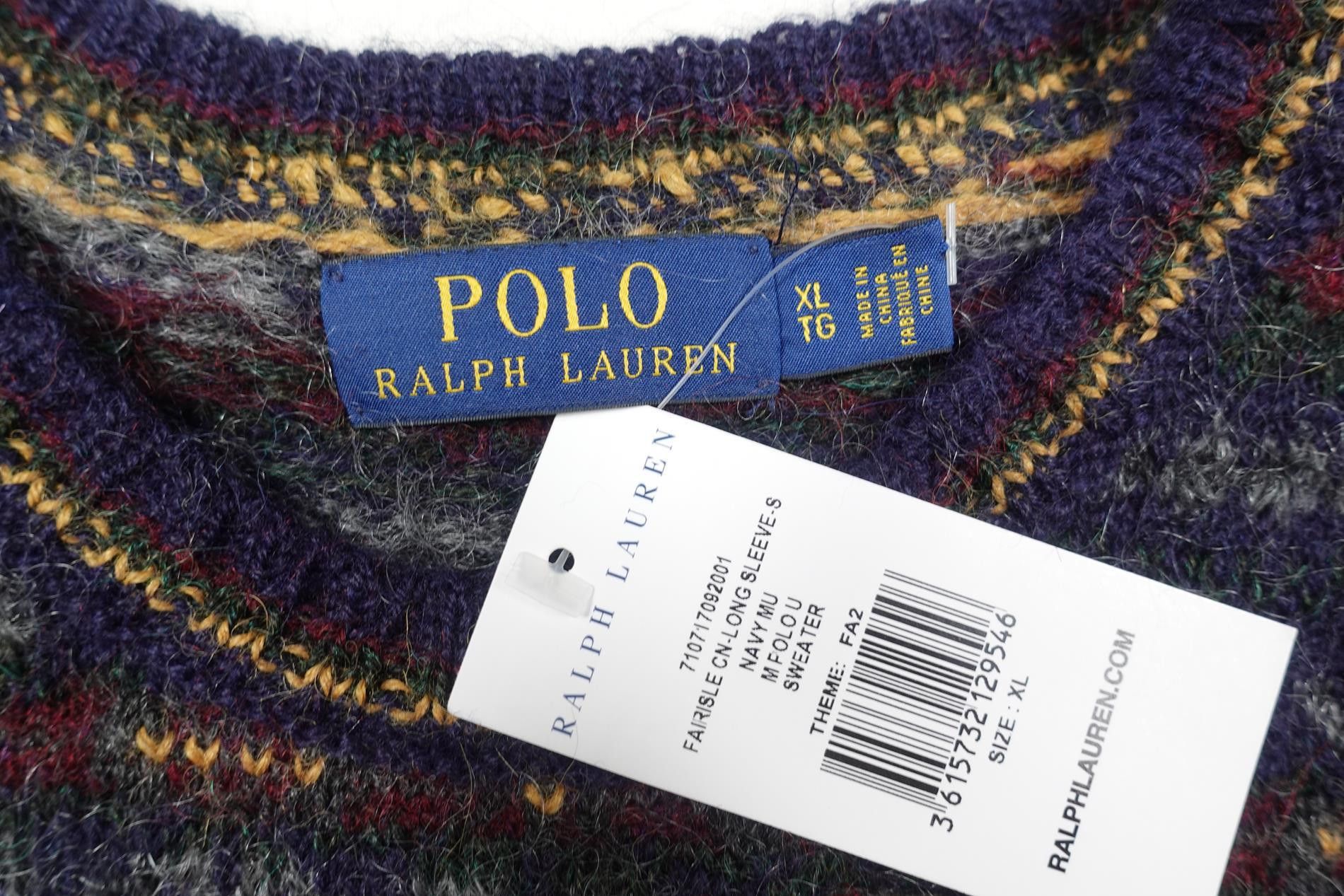 Polo Ralph Lauren Polo Ralph Lauren Sweater Letterman Rugby Fair Isle NWT XL Size US XL / EU 56 / 4 - 3 Thumbnail