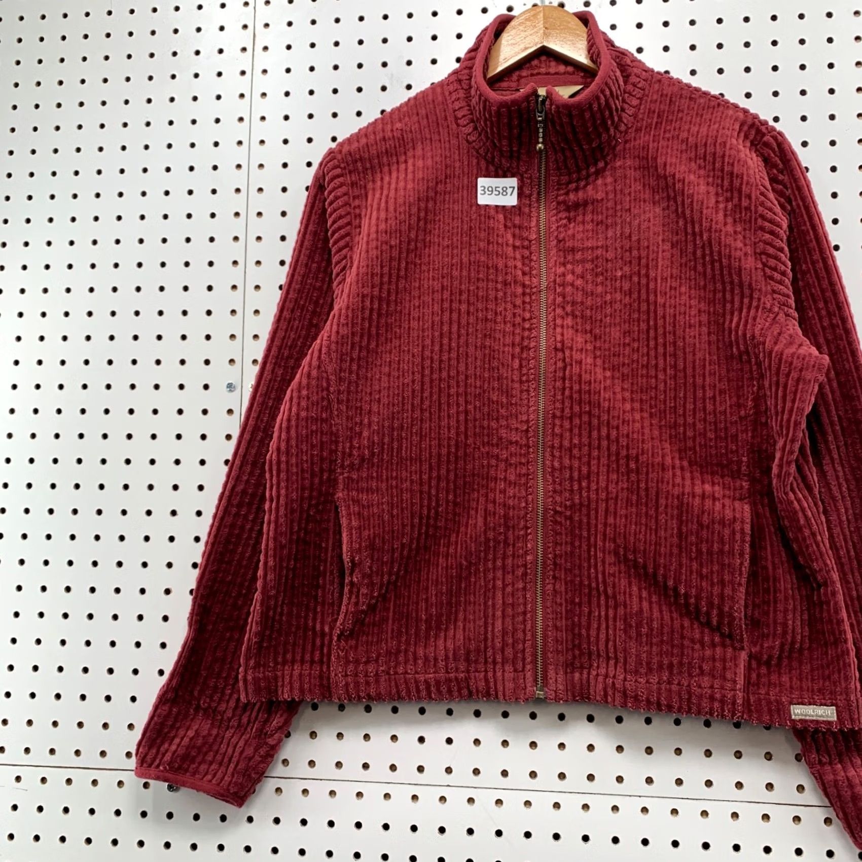 Vintage VINTAGE Woolrich Corduroy Zip Jacket Womens Large Black Cherry 21.5x23 Corduroy Zip Jacket Women L Black Climate? Size L / US 10 / IT 46 - 3 Thumbnail