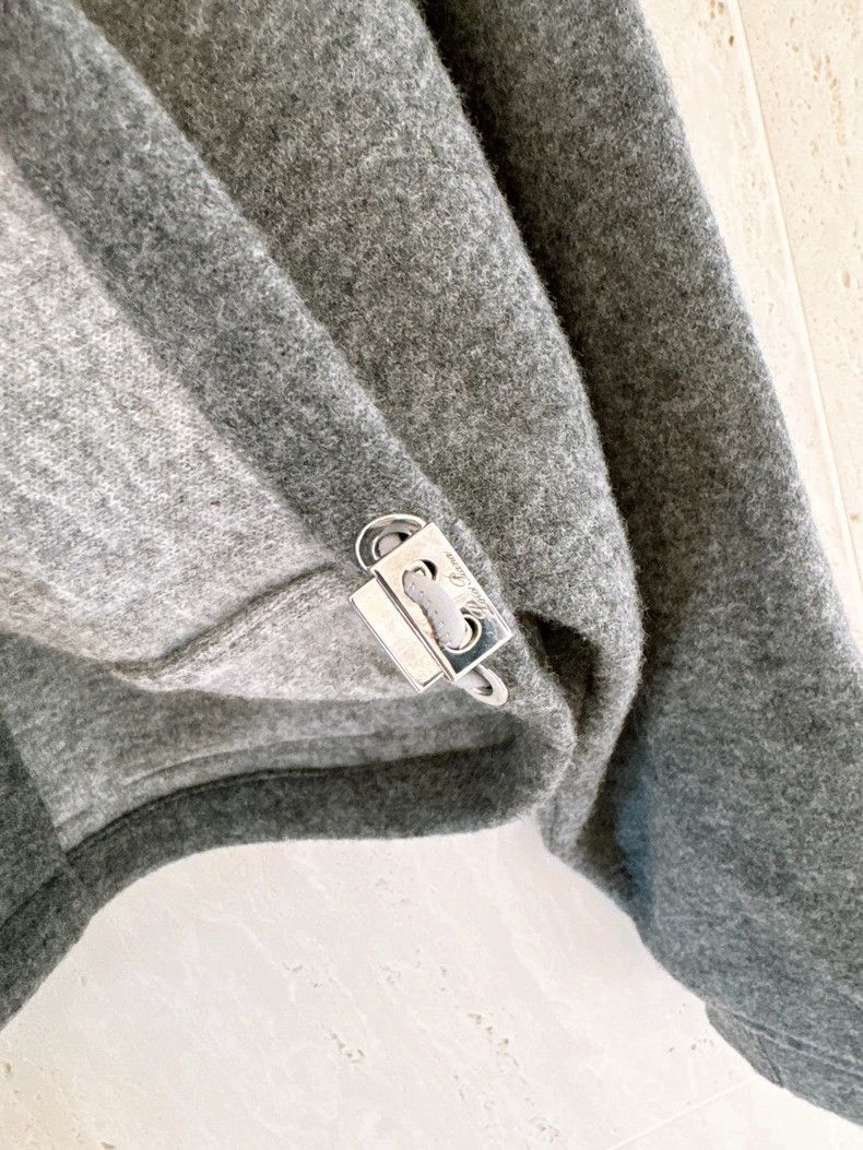 Loro Piana LORO PIANA Icery series, grey cashmere short coat Size S / US 4 / IT 40 - 7 Thumbnail