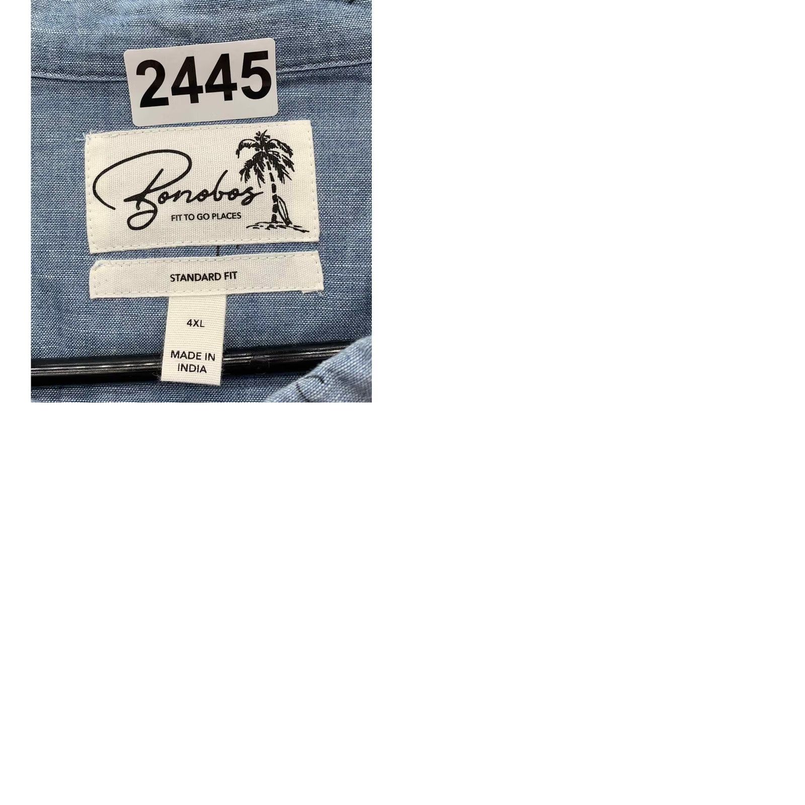 Bonobos Bonobos Shirt Mens 4XL Blue Button Flamingo Print Casual Comfort Preppy Size US XXL / EU 58 / 5 - 9 Thumbnail