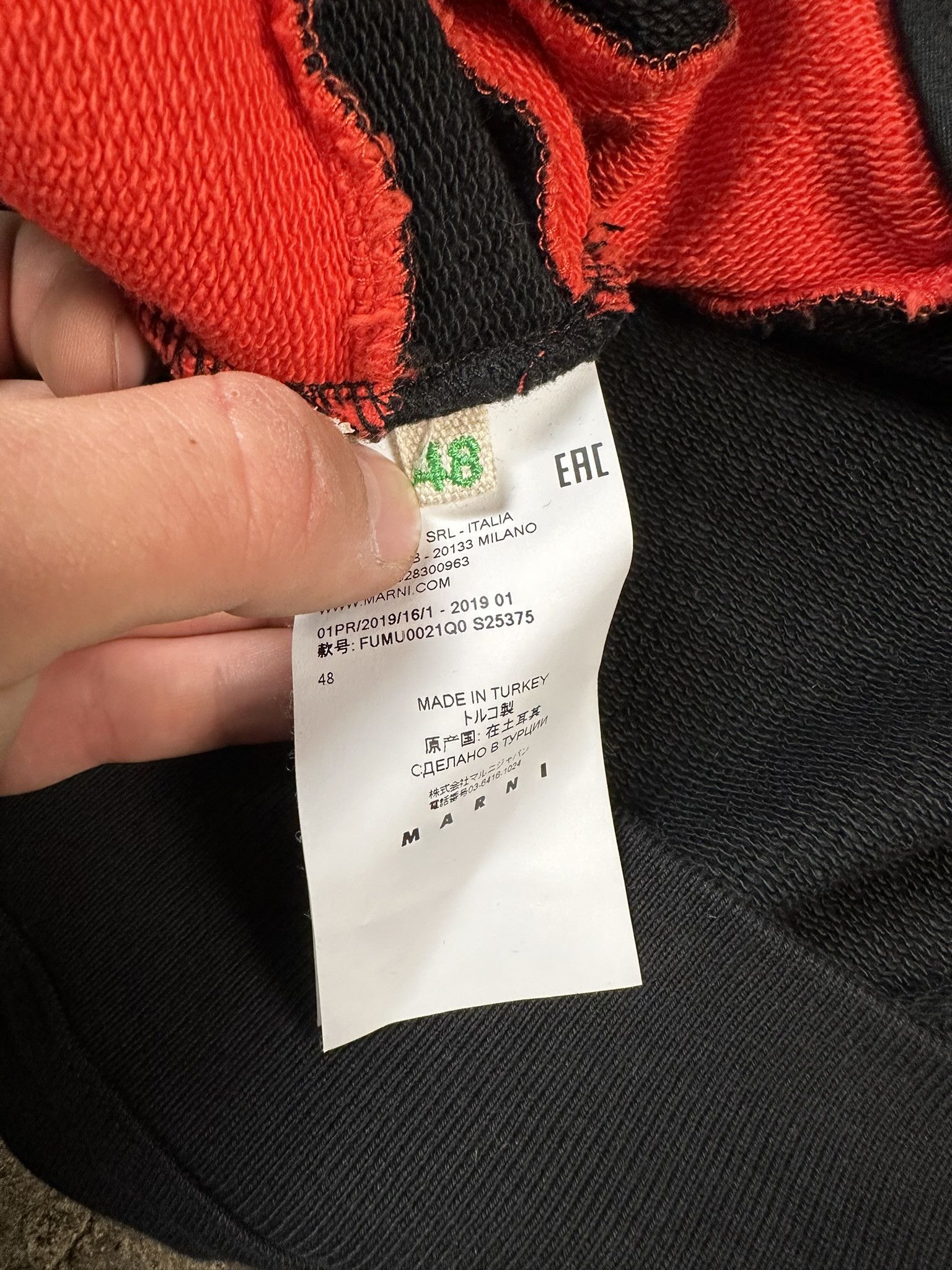Marni SS19 Marni Dancing Bunny Zip Stripped Boxy Hoodie Size US M / EU 48-50 / 2 - 8 Thumbnail