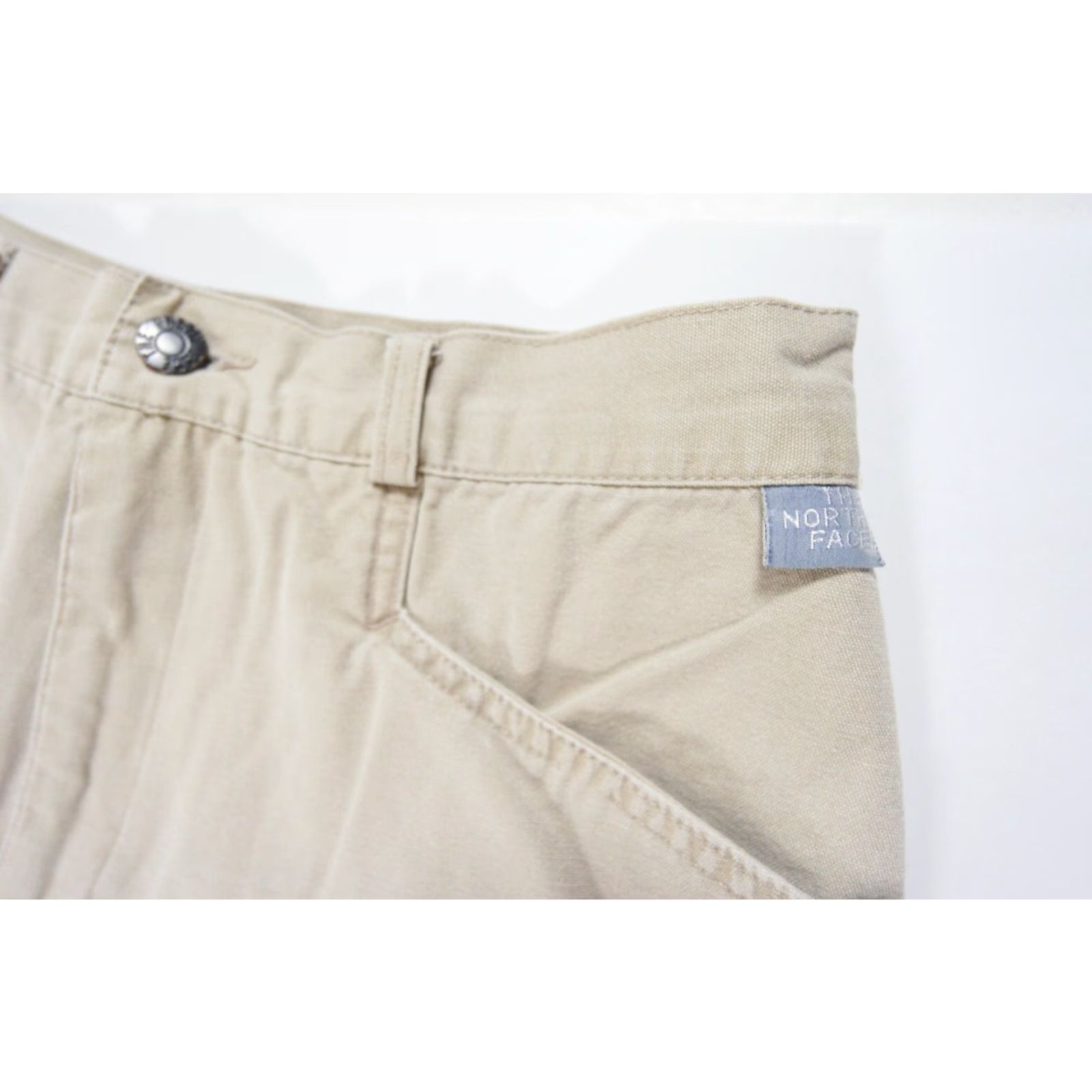 The North Face VINTAGE The North Face Pants Womens 12 Beige Canvas 28x29 Outdoor Hike Regular Fit Size 34" / US 12 / IT 48 - 3 Thumbnail