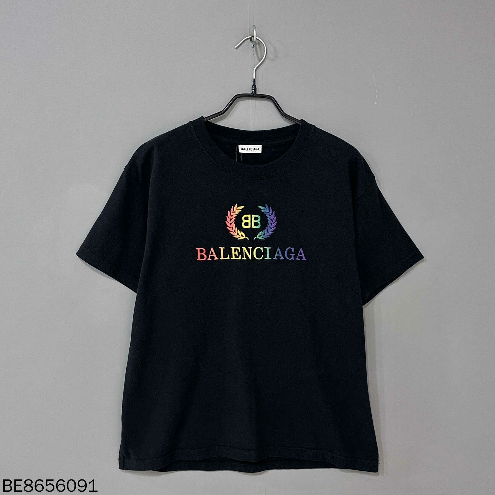 Balenciaga Balenciaga Embroidered Wheat Logo T-shirt Size US XL / EU 56 / 4 - 1 Thumbnail
