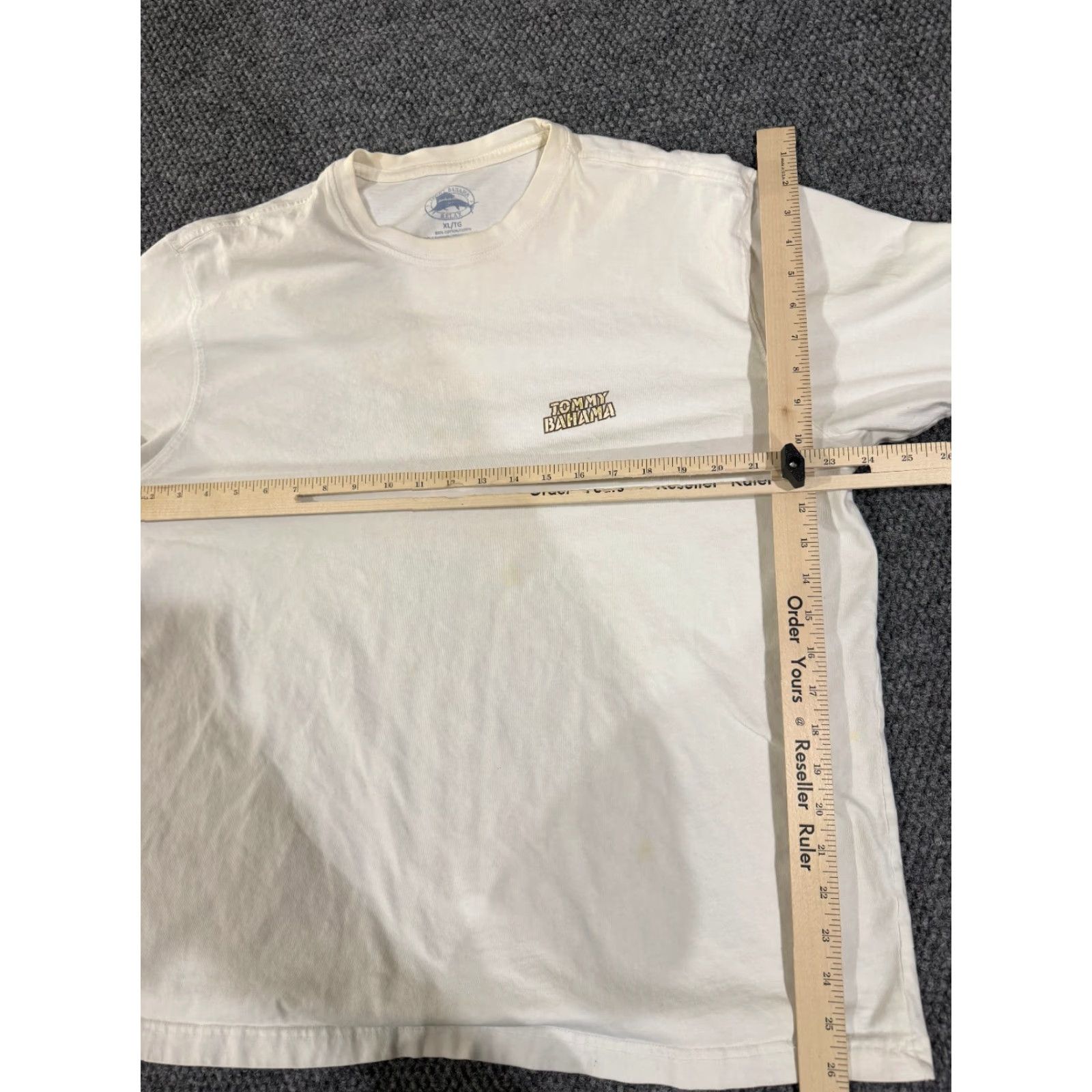 Tommy Bahama Tommy Bahama T Shirt Mens XL White Short Sleeve Graphic Grill Sergeant Casual Size US XL / EU 56 / 4 - 6 Thumbnail