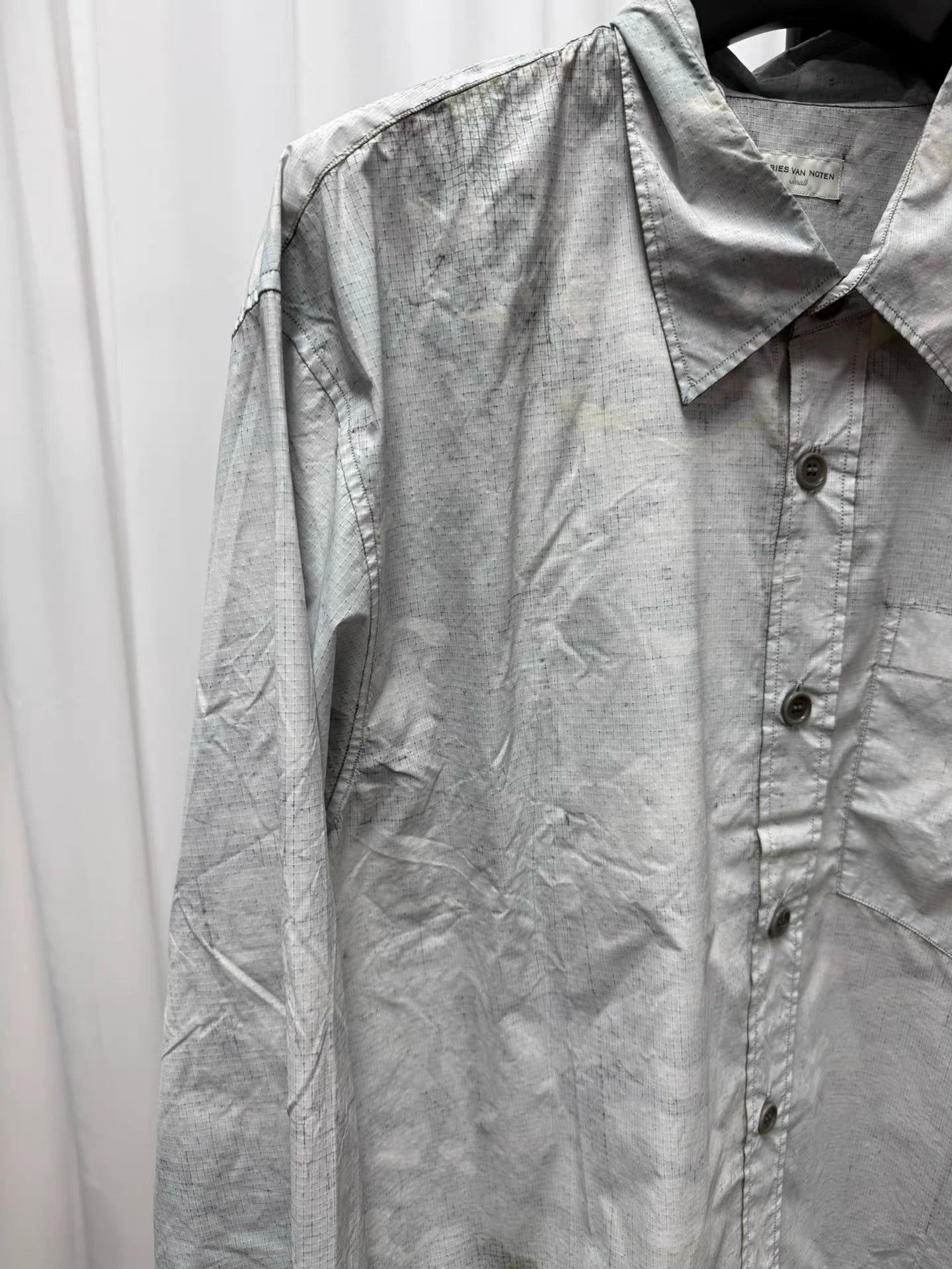 Dries Van Noten Dries Van Noten Paint Splatter Camo Oversized Shirt K20 Size US S / EU 44-46 / 1 - 3 Thumbnail