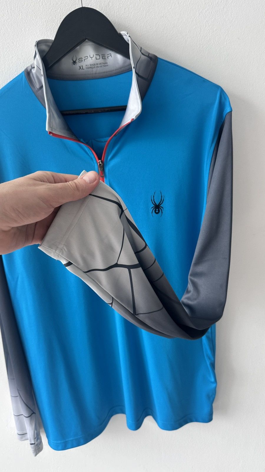 Spyder Spyder 1/3 Zip Pullover Spider Web Print Long Sleeve Size XL Size US XL / EU 56 / 4 - 9 Thumbnail